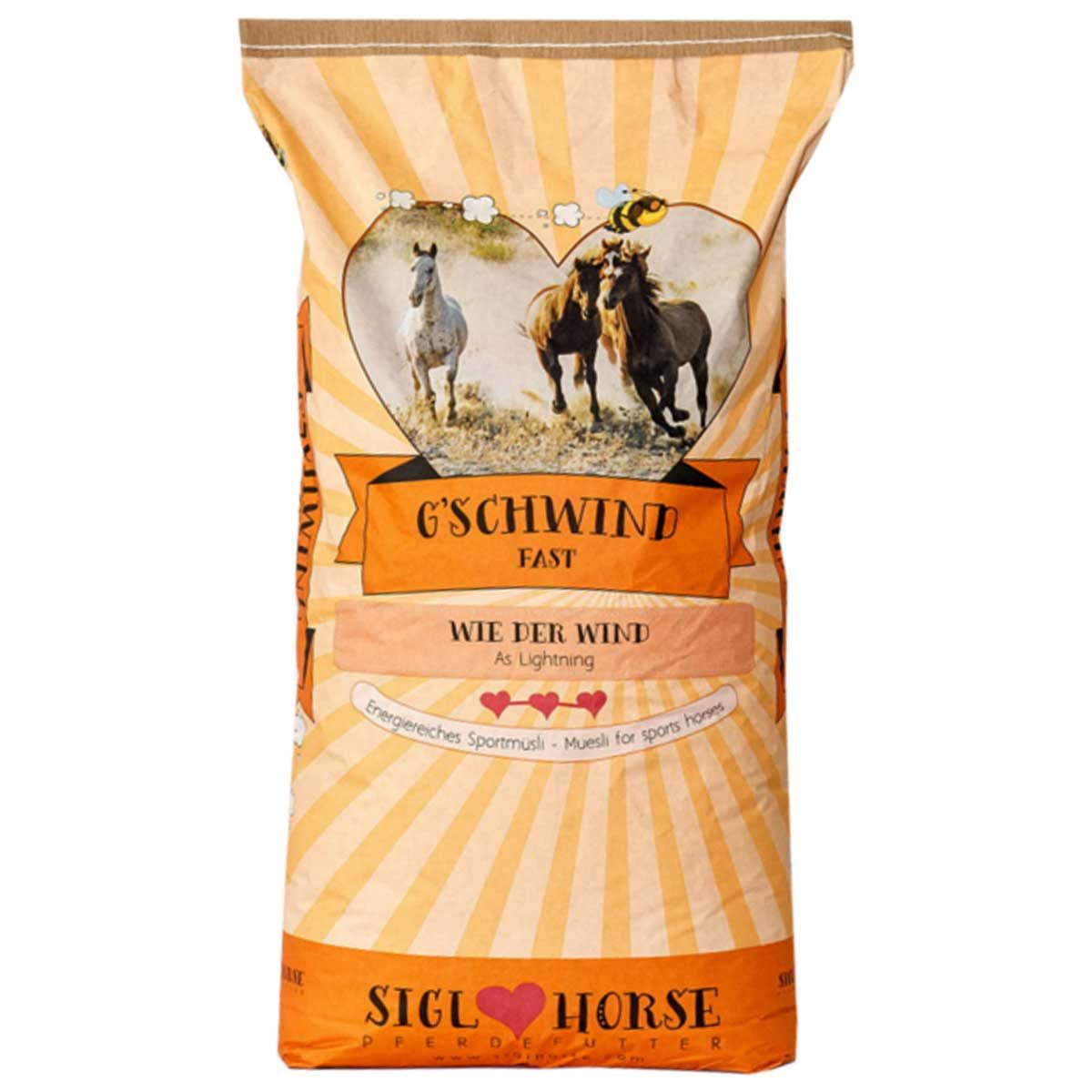 Siglhorse Gschwind Muesli energetico per cavalli sportivi, confezione