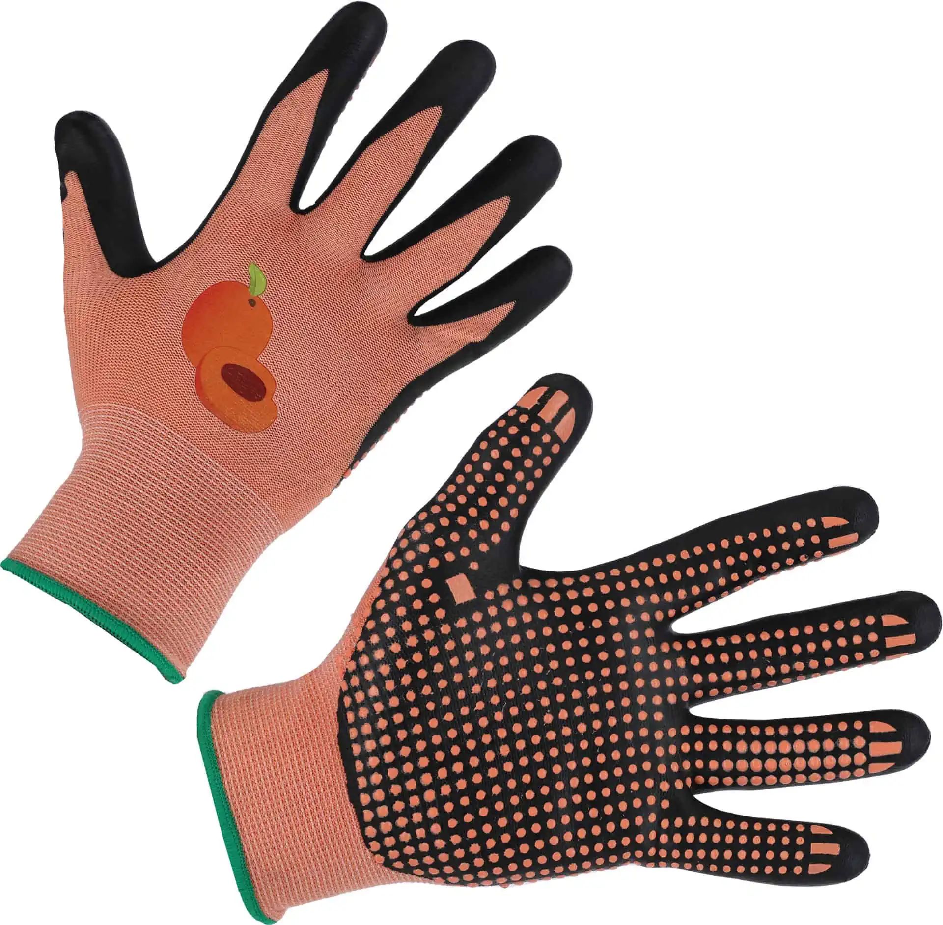 Gant de jardinage Blossom abricot picoté