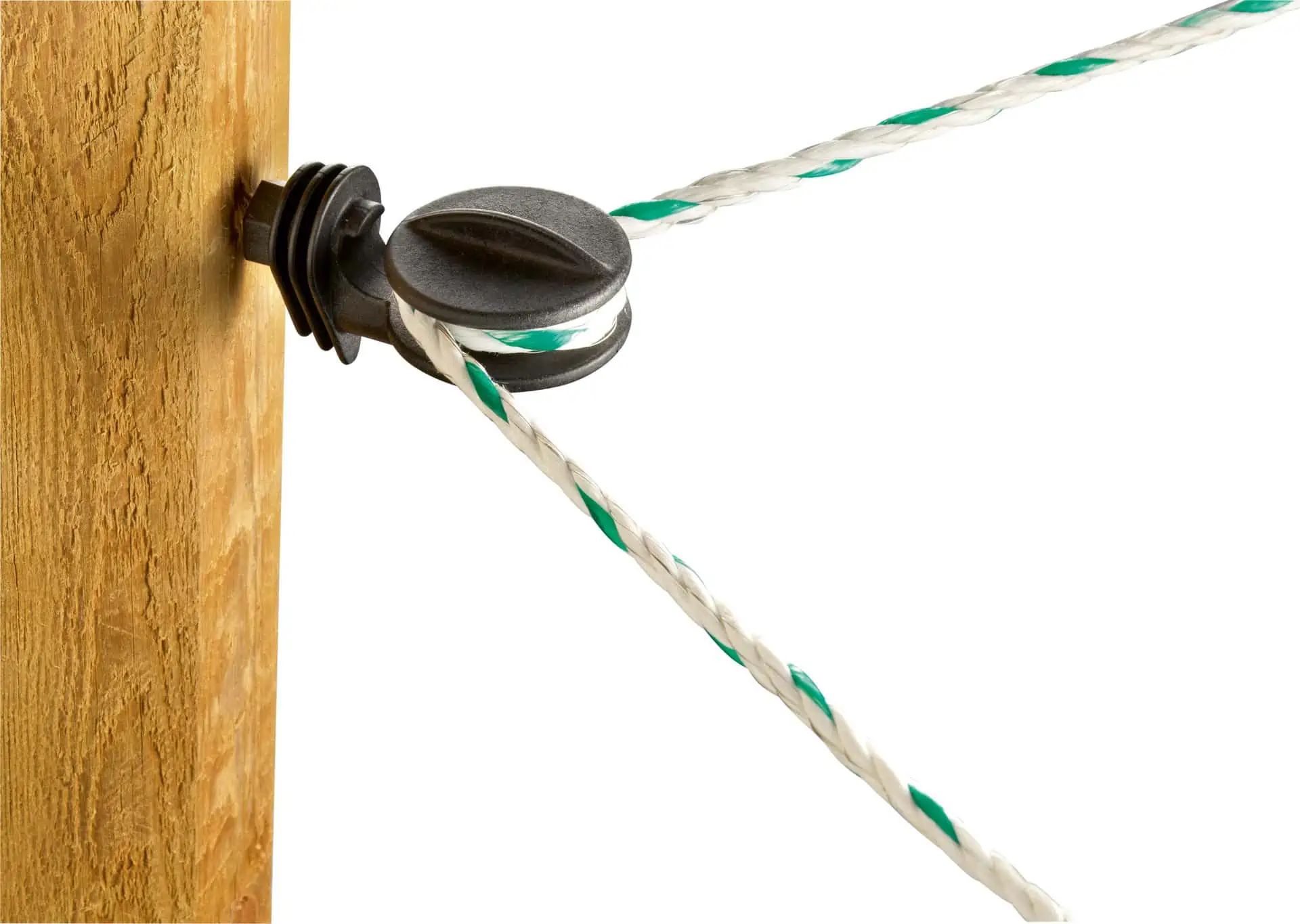AKO Isolatore d'angolo Profi per corda, filo e treccia, 6 pezzi, in uso