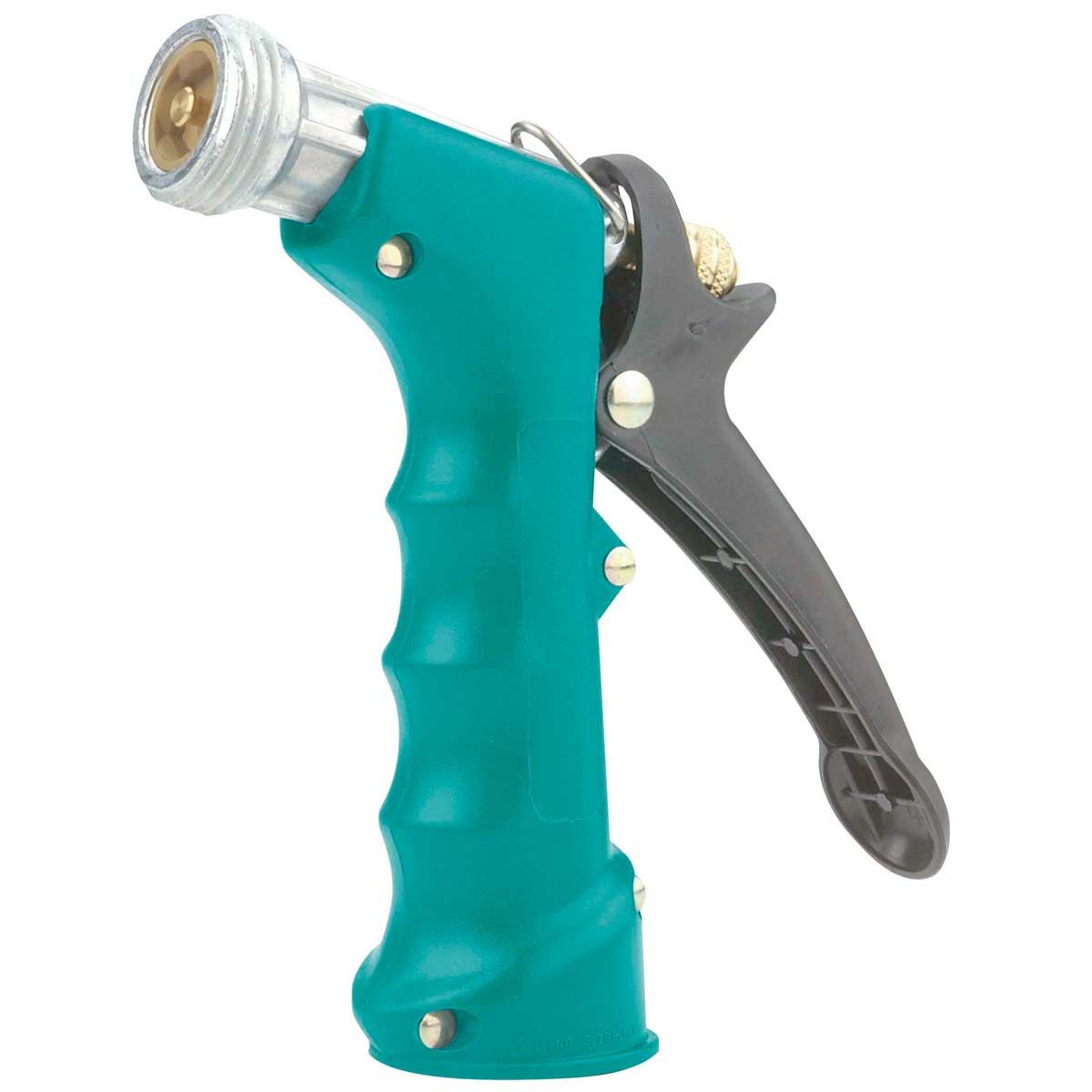 Doccetta Gilmour con inserto in plastica, verde, per acqua calda e fredda, vista laterale