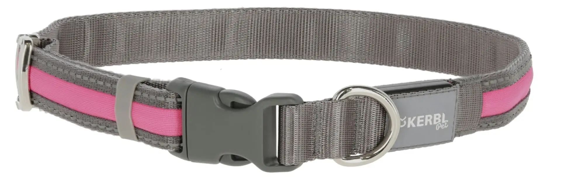 Kerbl Light & Reflex LED-halsband för hund, blinkande USB