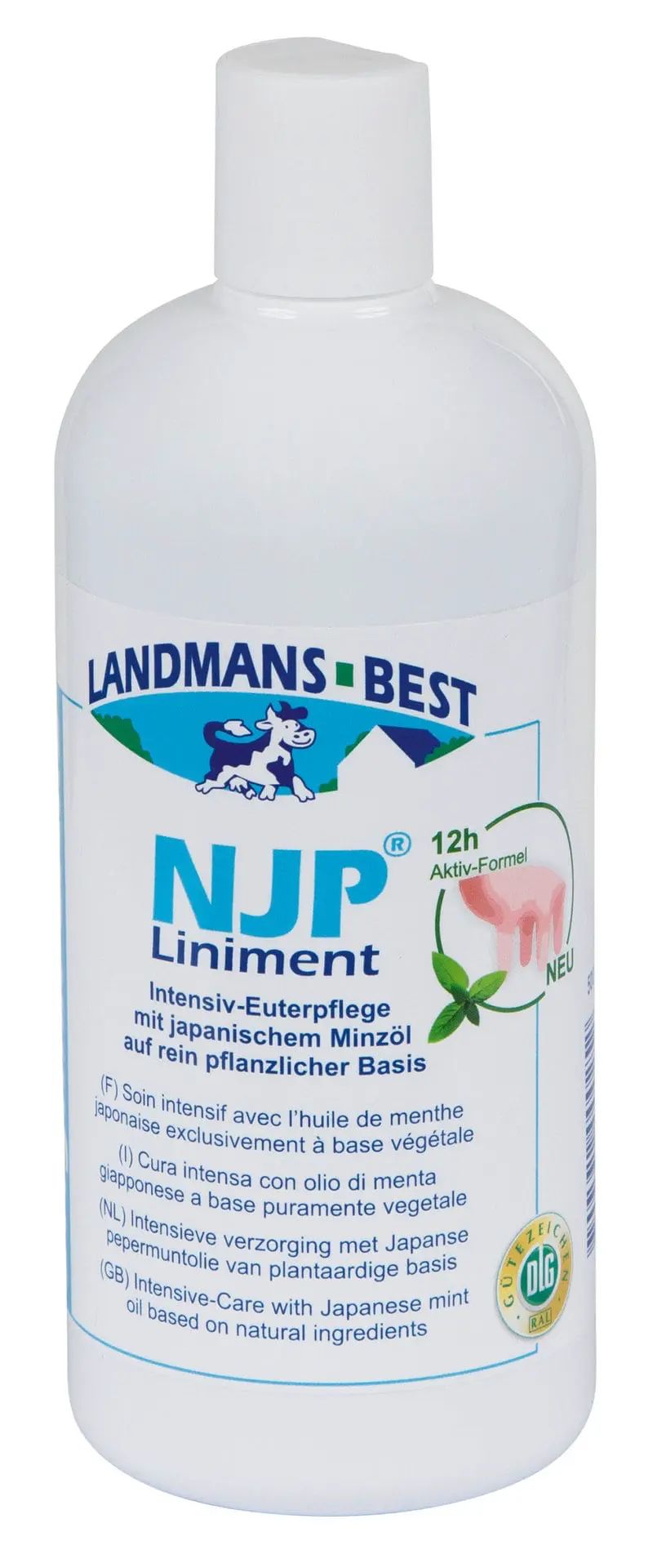 Kerbl Cura della Mammella NJP Liniment con Olio di Menta, Formula Attiva 12h