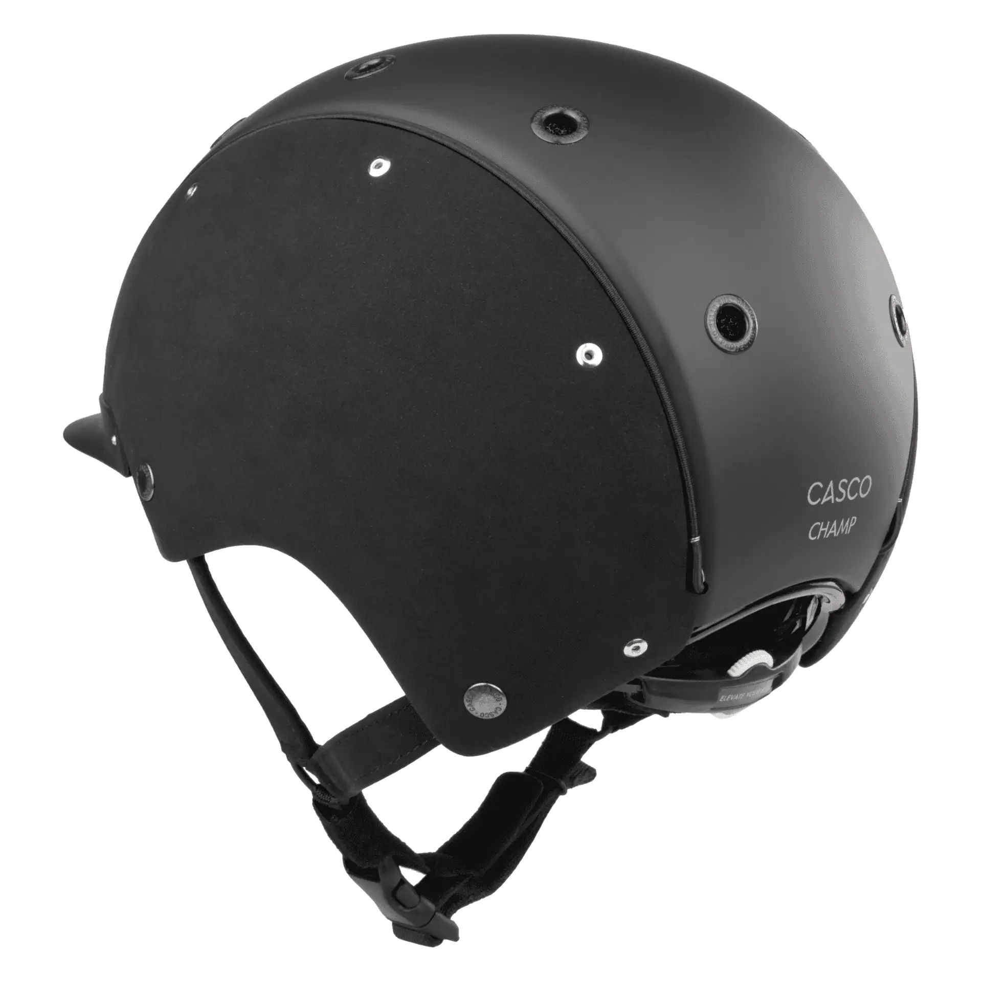 Casco Reithelm Champ Precision, sportlicher Reiterhelm mit Helmbox, embellis black, 56-58