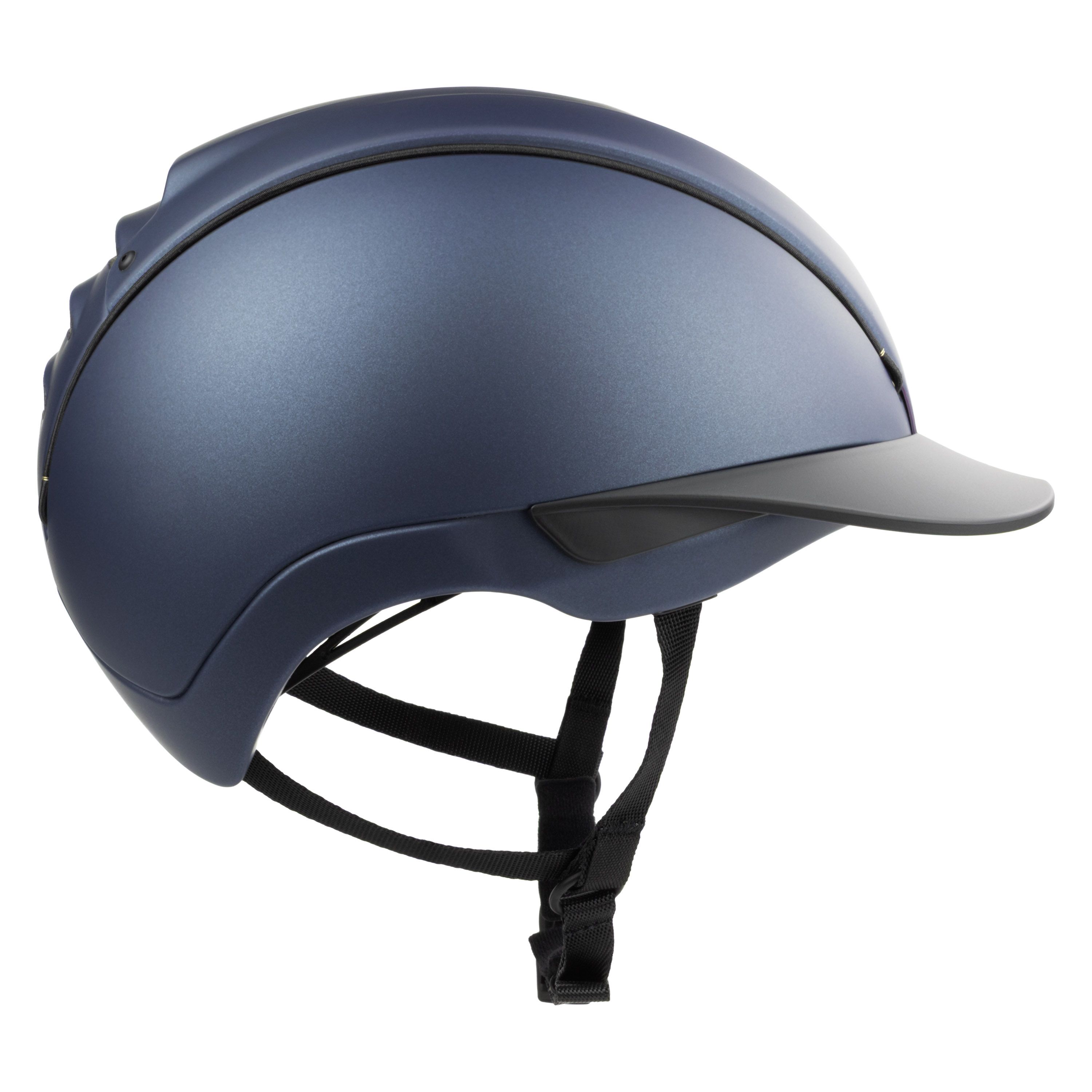 Casco DUELL Prime Marentis Reithelm dunkelblau matt, Seitenansicht
