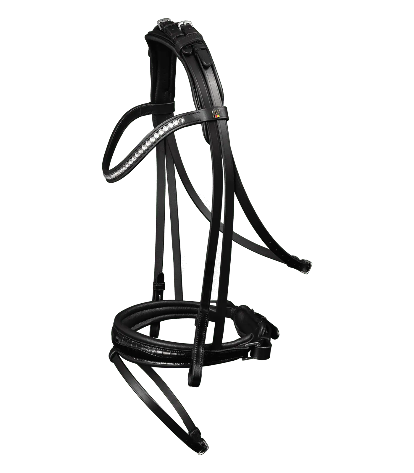 Bridon Waldhausen S-Line Magic, muserolle suédoise, cuir, Cheval