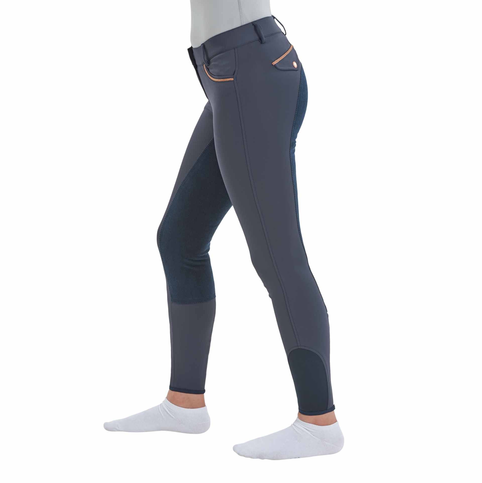 Pantalon d'équitation BUSSE MALIKA PRO Grip intégral cuir synthétique