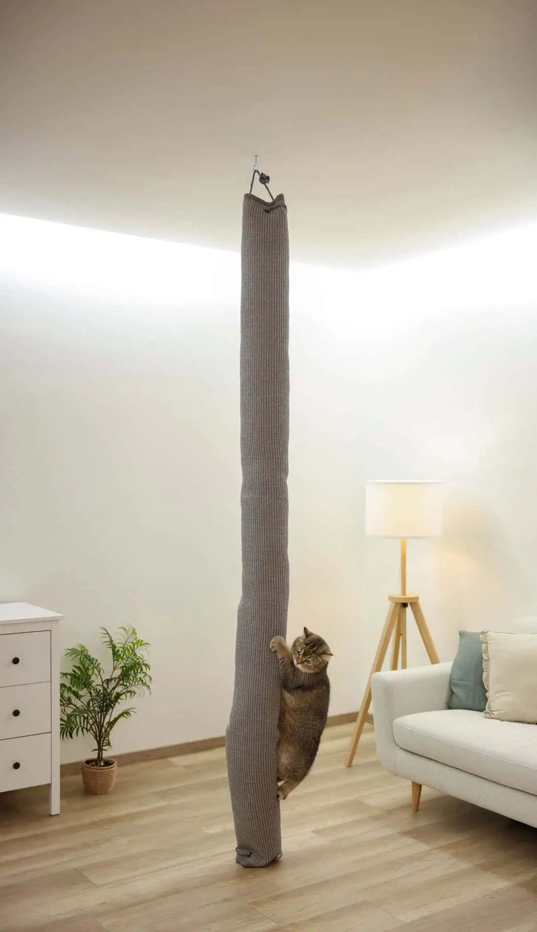 Kerbl Pet Climber mászózsák macskáknak, mennyezeti, 240 cm, használat közben, lakótérben