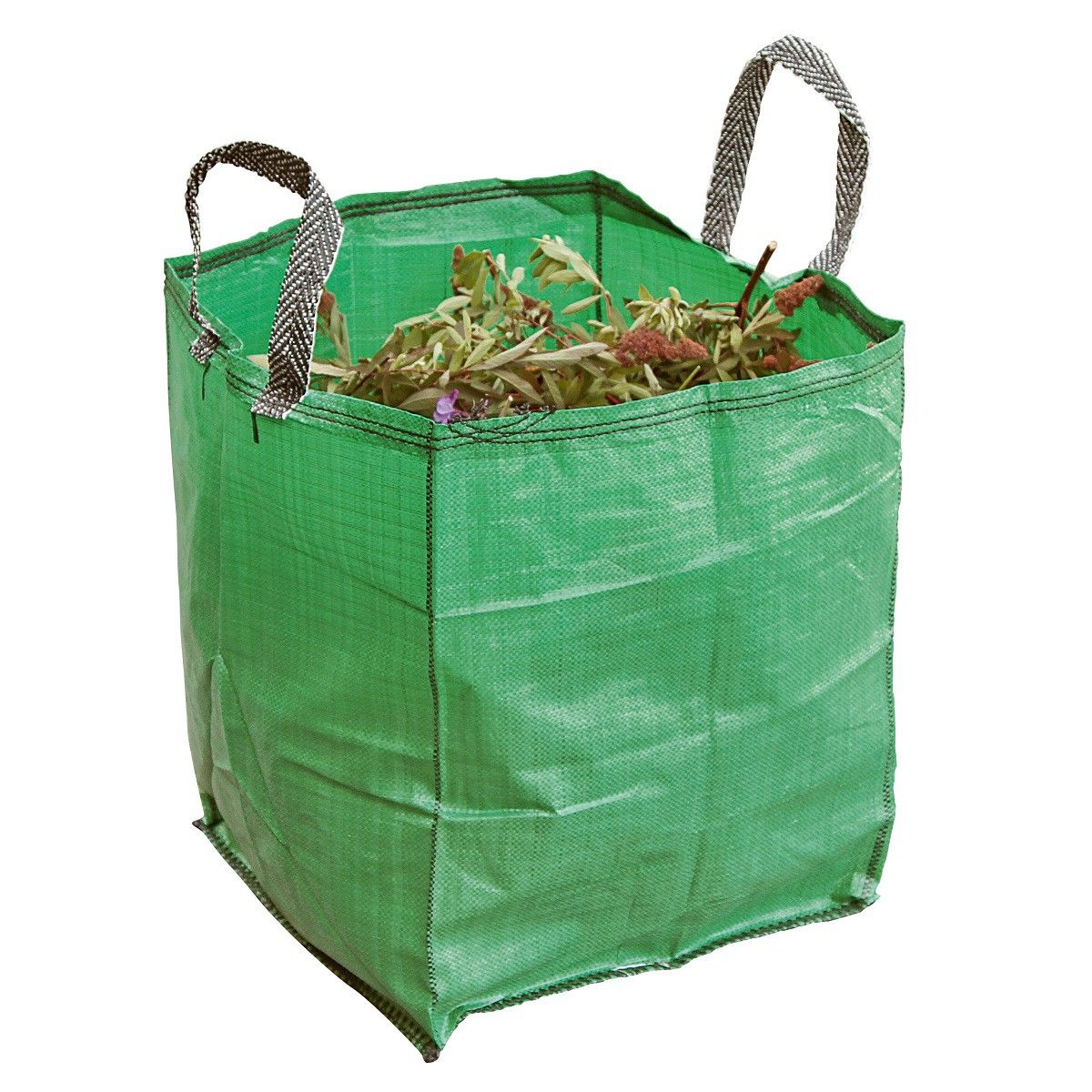 Kerbl Trädgårdssäck GoBag 120 L, rivsäker och självstående, i användning