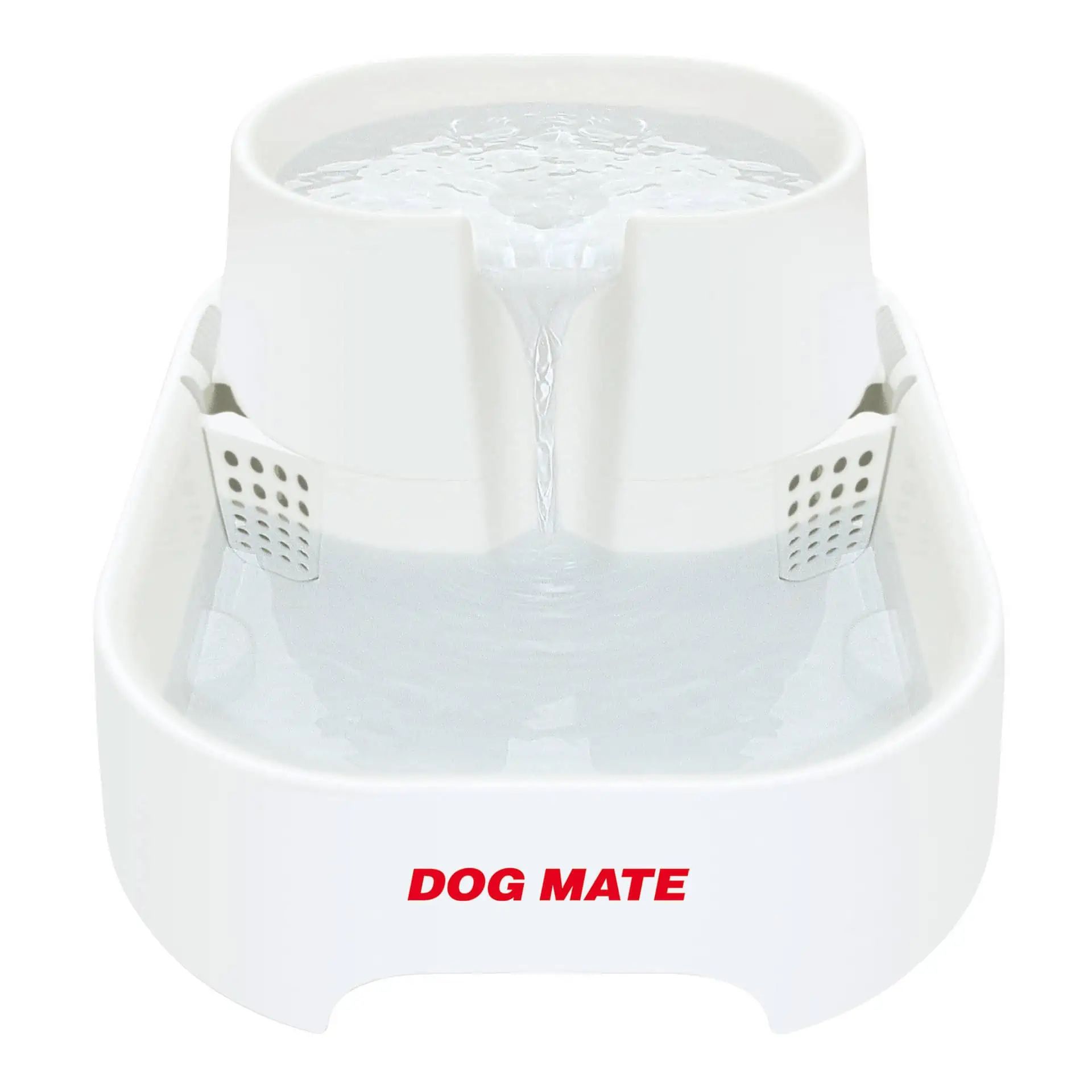 Dog Mate Trinkbrunnen 6 L für Hunde und Katzen mit leisem Pumpsystem und Filter