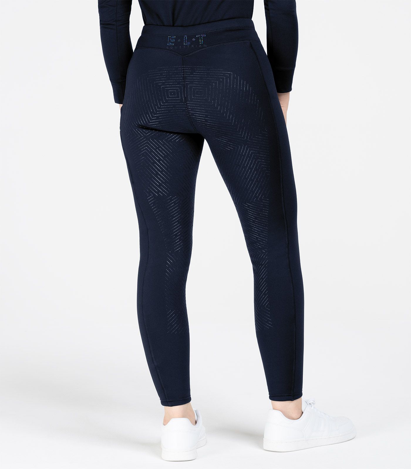 ELT Rica termo ridtights med helsilikon, teddyfodrade, djupblå 116