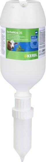 Kerbl KerbaMINT 35 Udder Care Gel with Peppermint Oil, Dispenser Bottle 2500 ml