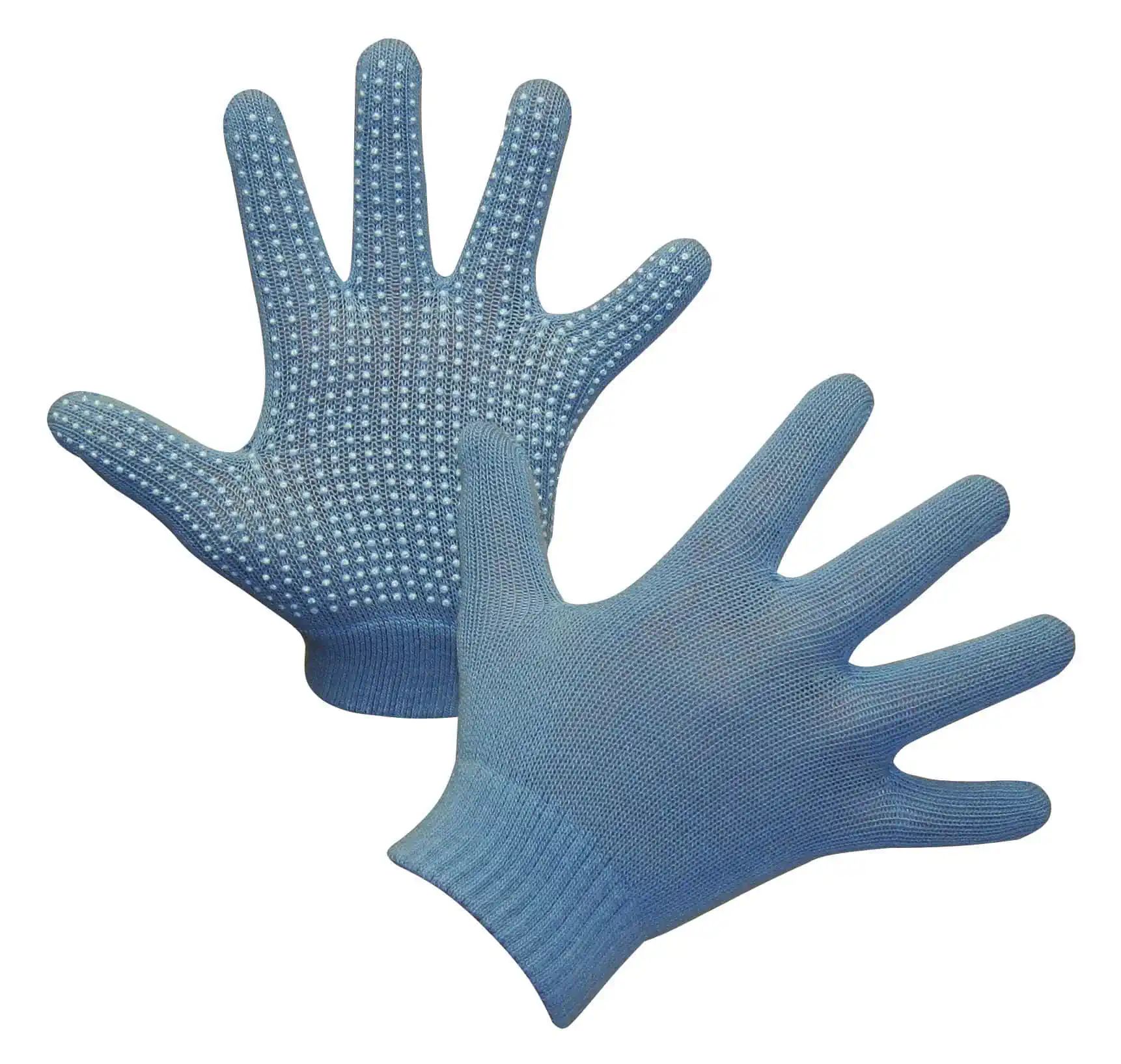 Gants d'équitation Covalliero Magic Grippy, multi-stretch antidérapant, bleu clair