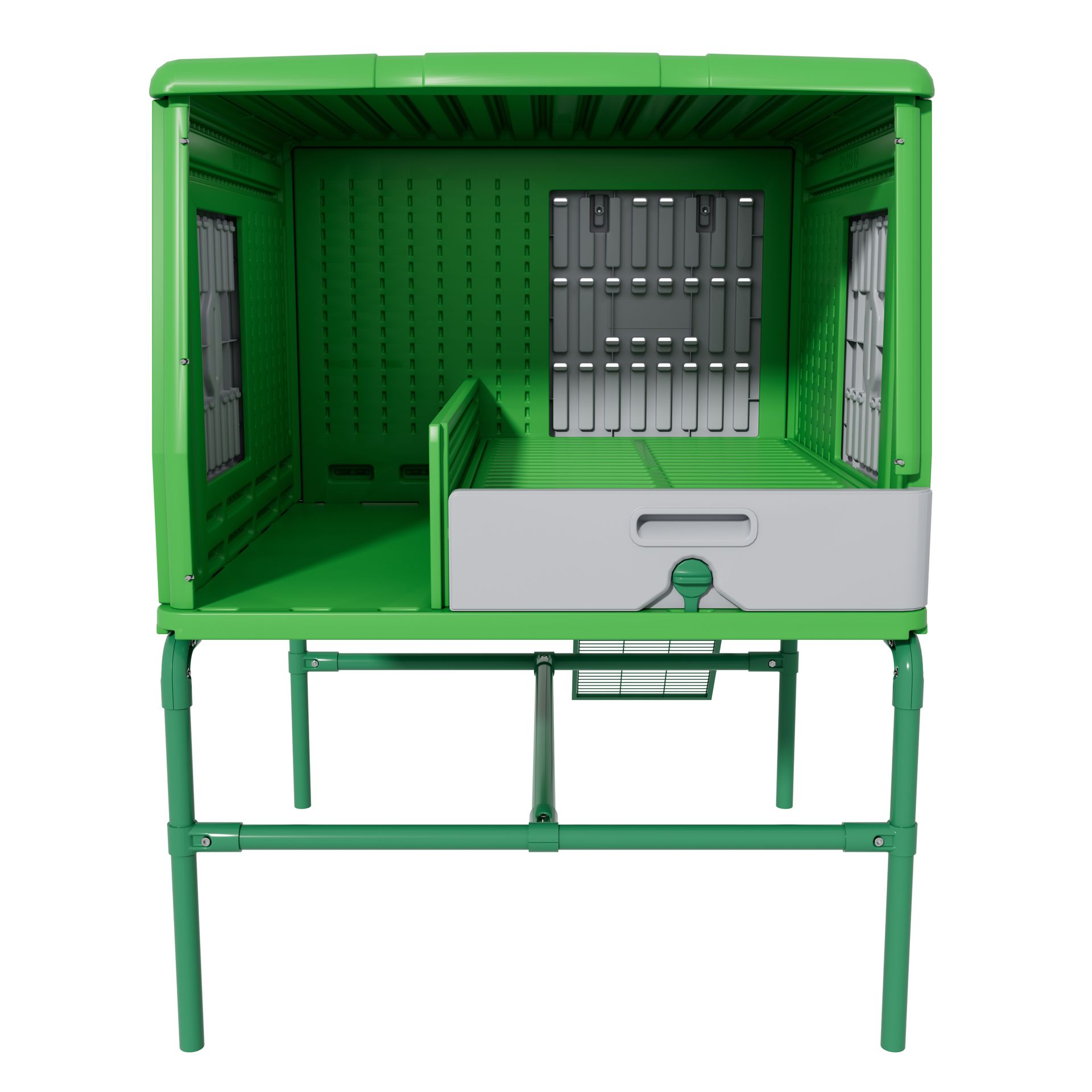 Agrarzone Mobile Chicken Coop "The Egg Chalet" made of Plastic, rear view