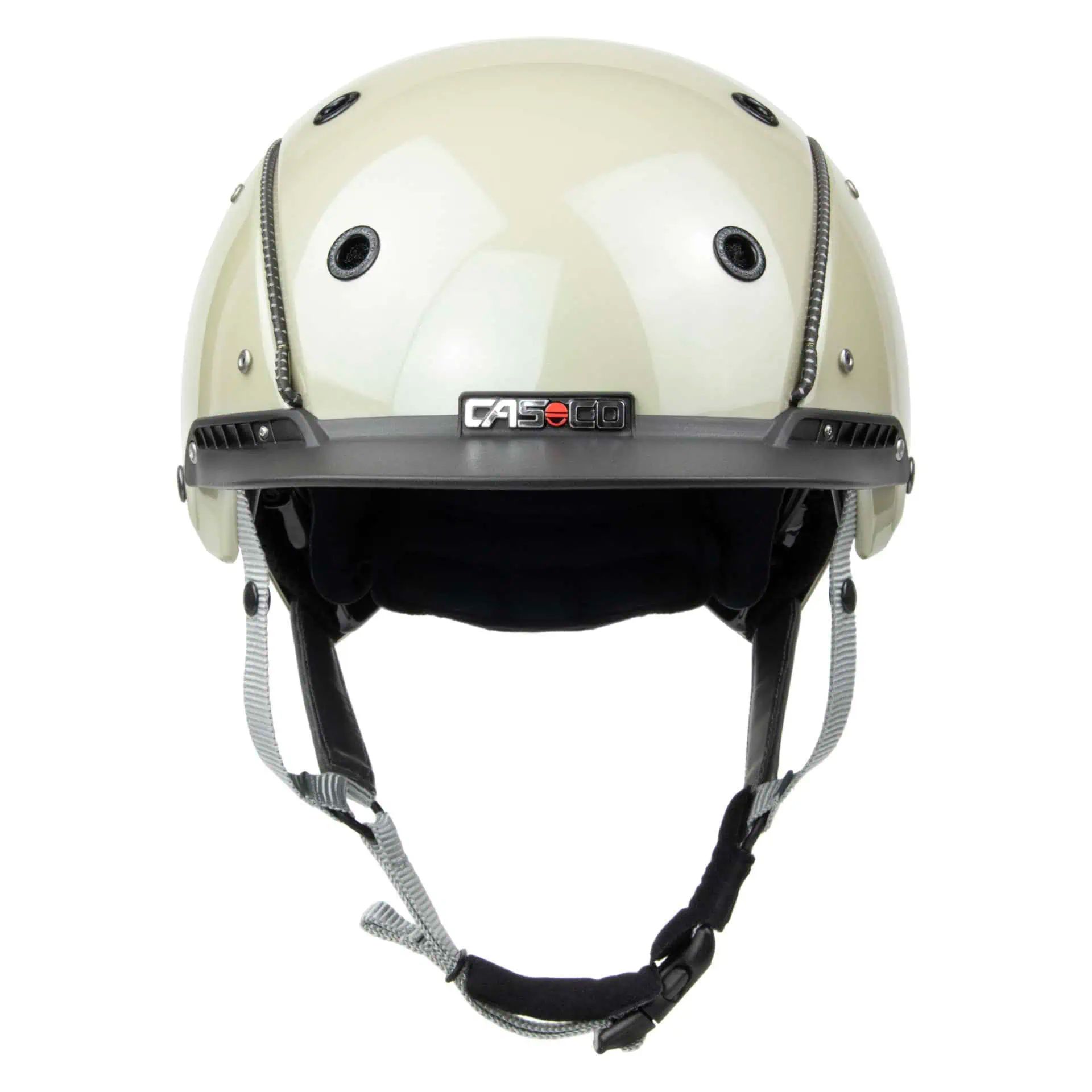 Bombe d'équitation Casco CHAMP-3 Plus, finition brillante, mallette, vue de face