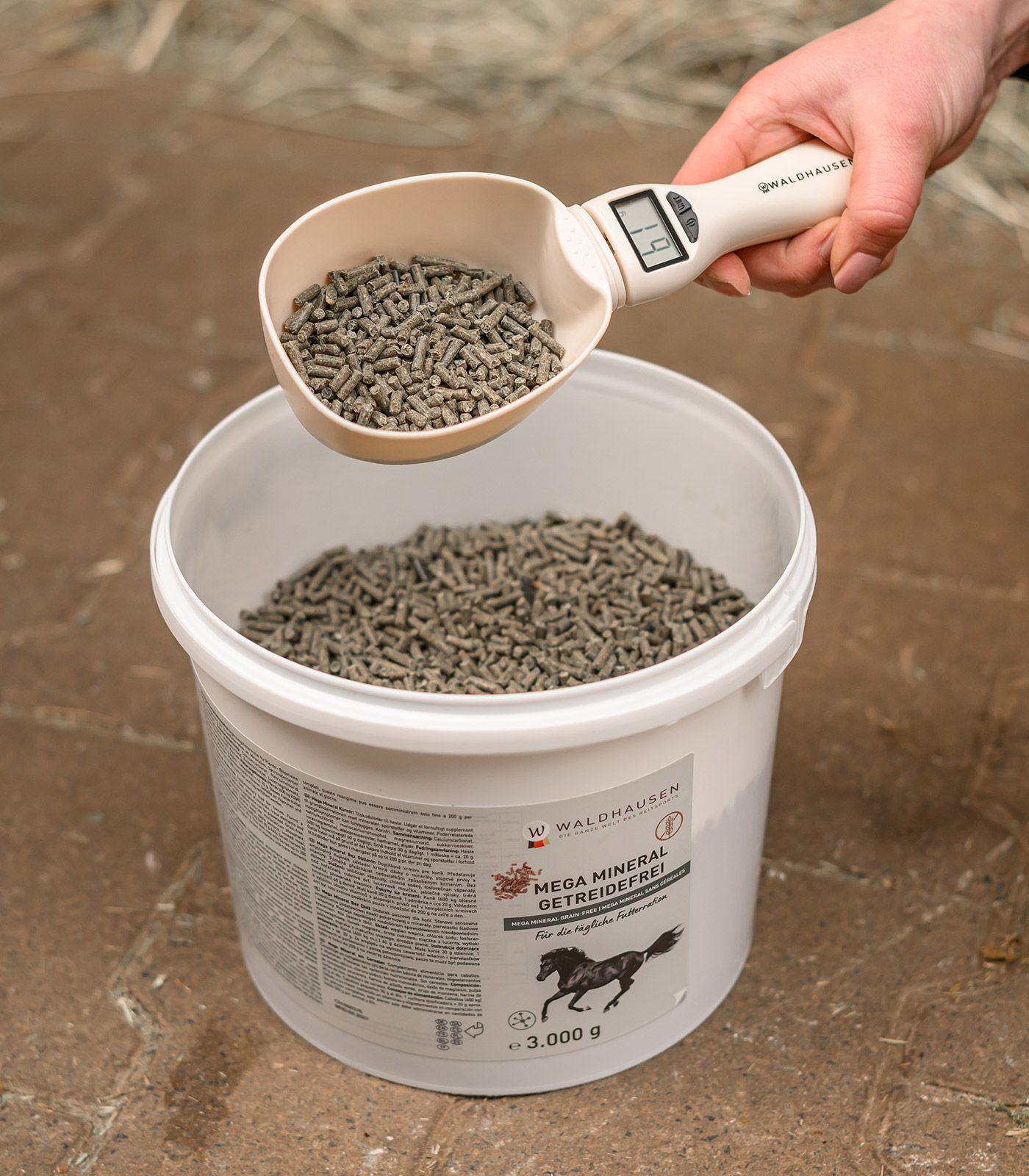 Waldhausen Mega Mineral Getreidefrei Pellets für Pferde, 3 kg