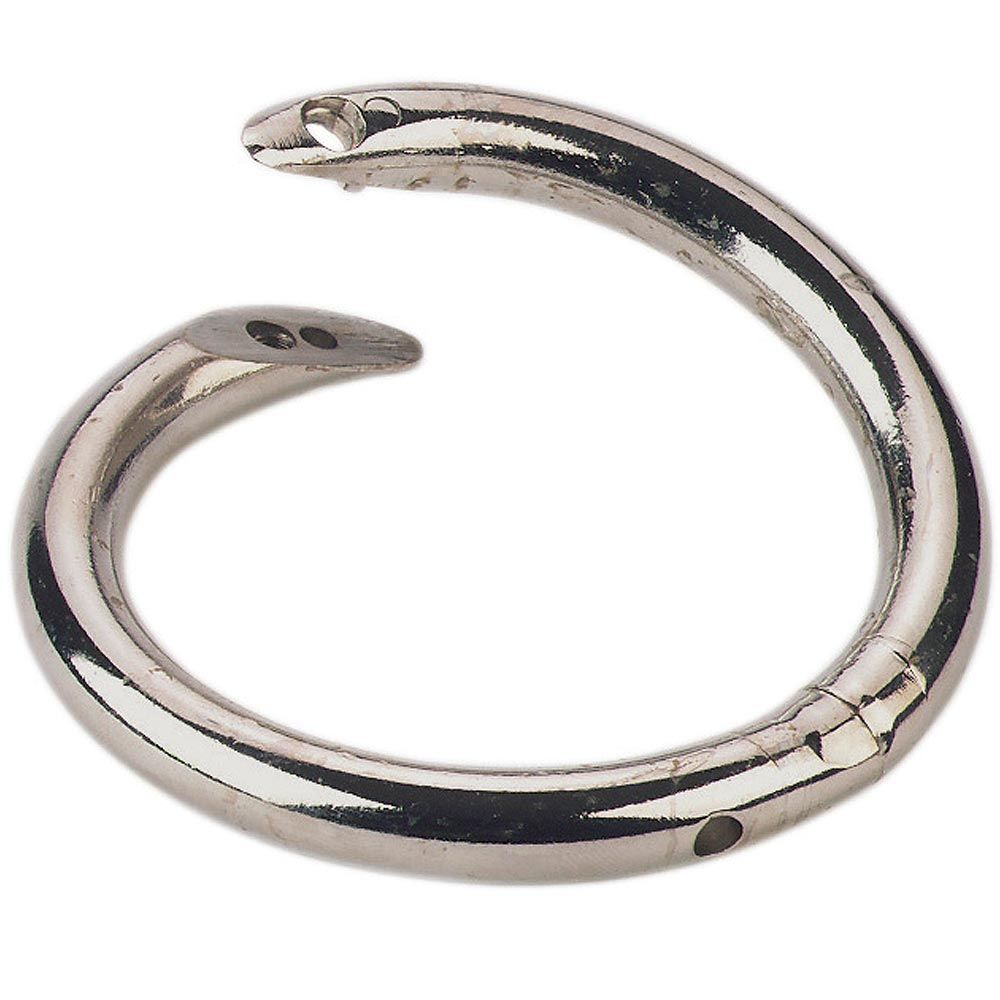 Anneau nasal tournant en métal nickelé pour bulldog