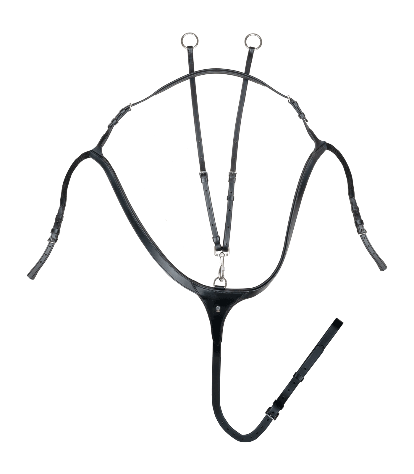 Waldhausen X-Line Vorderzeug mit langer Brücke, schwarz, COB
