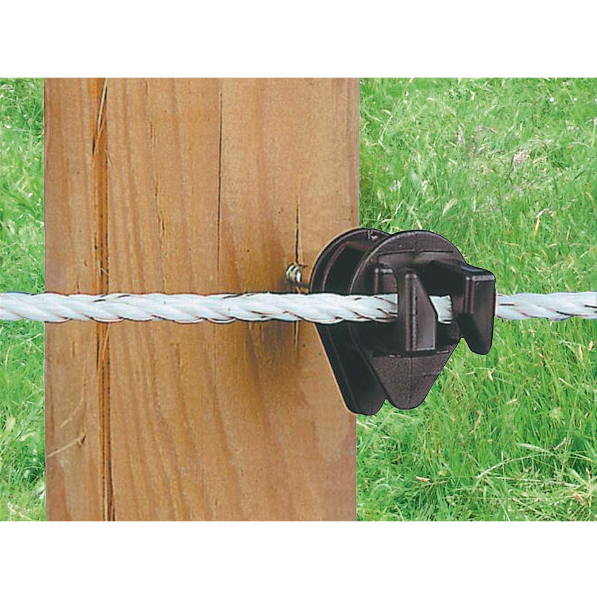 25 db Euro kötél szigetelő Ø 8 mm-ig, tartó 6 mm, használat közben