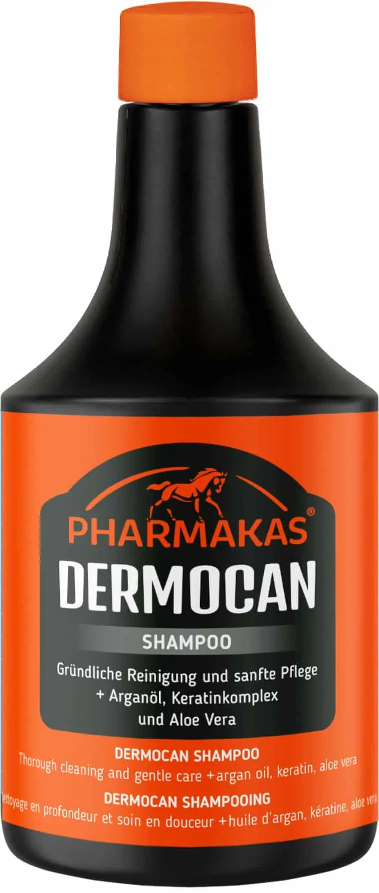 Kerbl Dermocan Lósampon, Mélytisztítás Szőlőmagolajjal, 500 ml