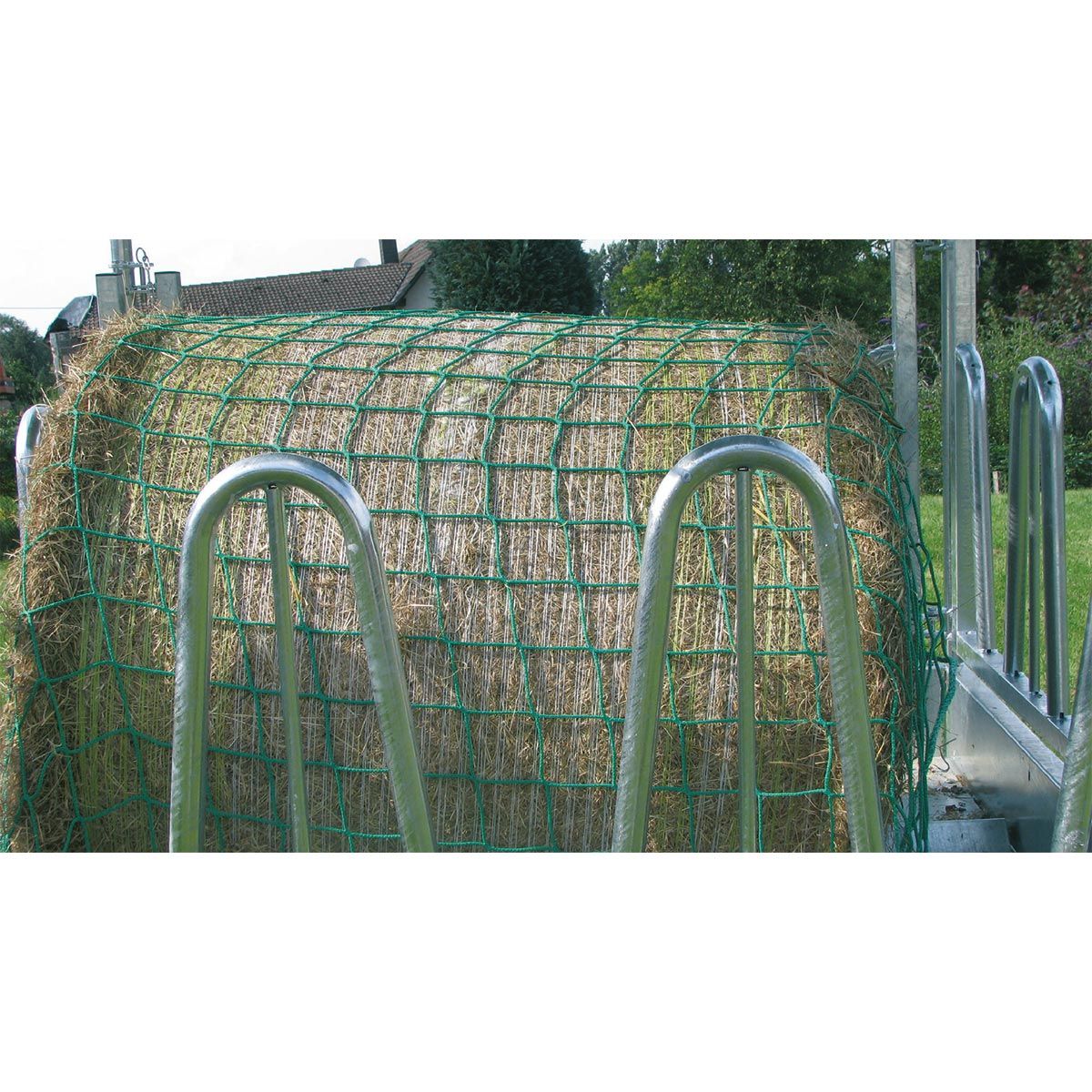Filet ralentisseur Kerbl pour balles rondes 3,6 x 2,4 m – doux, maille 4,5 cm