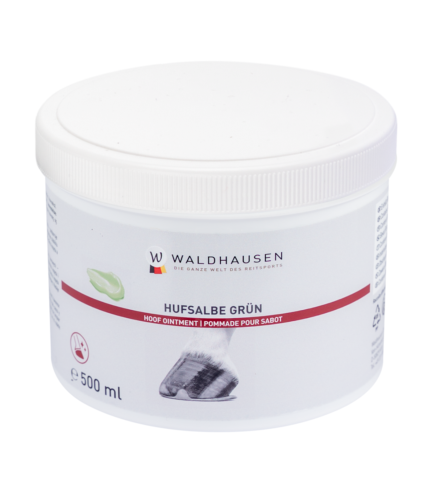 Waldhausen Graisse pour Sabots 500 ml, Soin à l'Huile de Laurier, variante de couleur