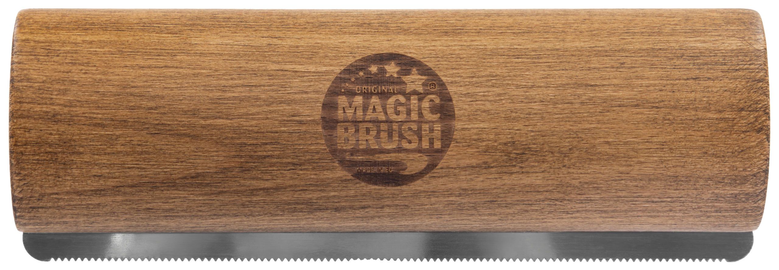 MagicBrush Fellboy Putzbürste, langhaar, mit Edelstahl-Zinken und Holzgriff