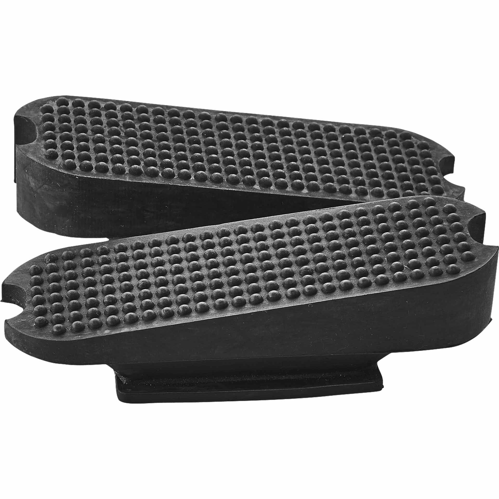 BUSSE Semelles d'étriers en caoutchouc inclinées, 12 cm, noires, 1 paire