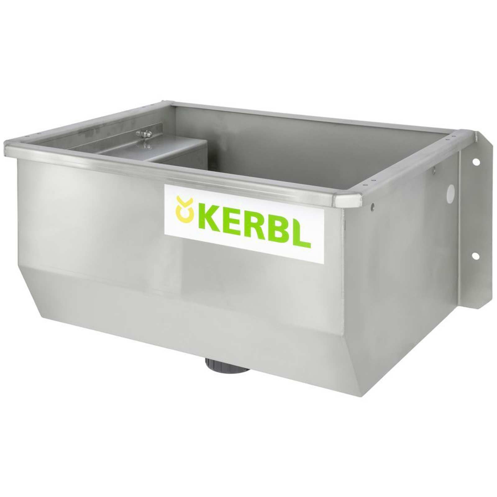 Trough drinker stainless steel 60 x 42,5 x 29 cm 35 L Without heating