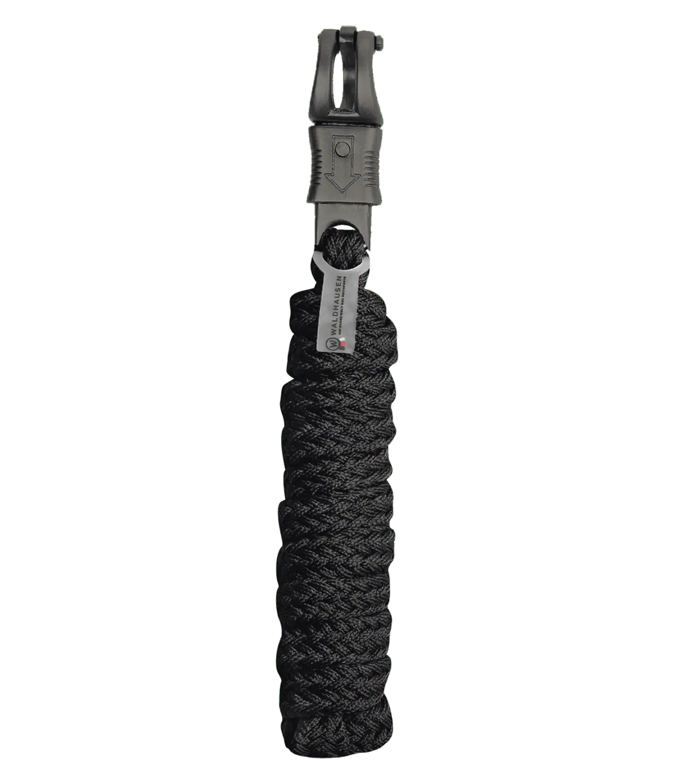 Waldhausen Gloomy Ledrep Karbinhake, Flätad, Matt Finish, Längd ca. 2,0 m