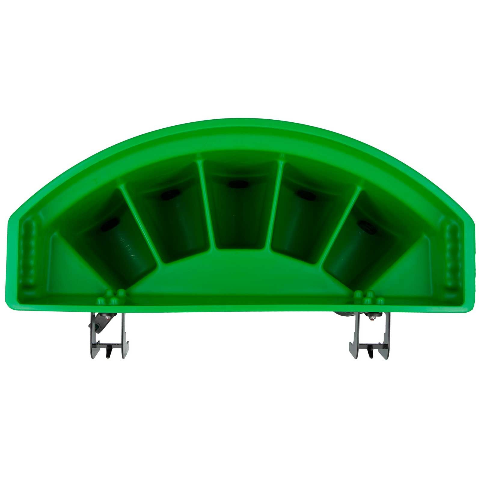 Vasca abbeveratoio Multi Feeder Kerbl a 5 scomparti con tettarelle, vista dall'alto