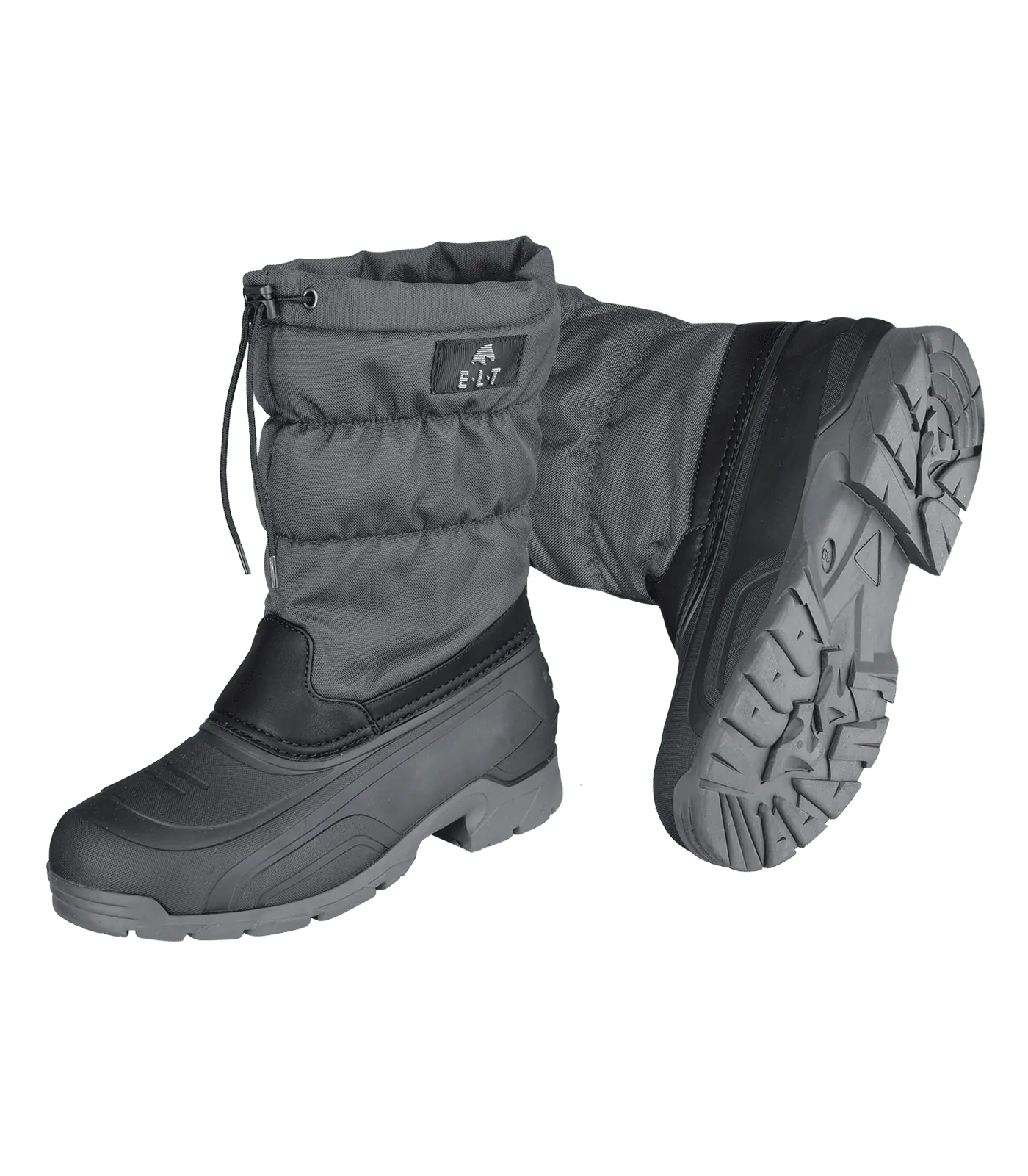 ELT Thermostiefel Calgary, halbhoher Winterstiefel für Reiter, zinn, 37