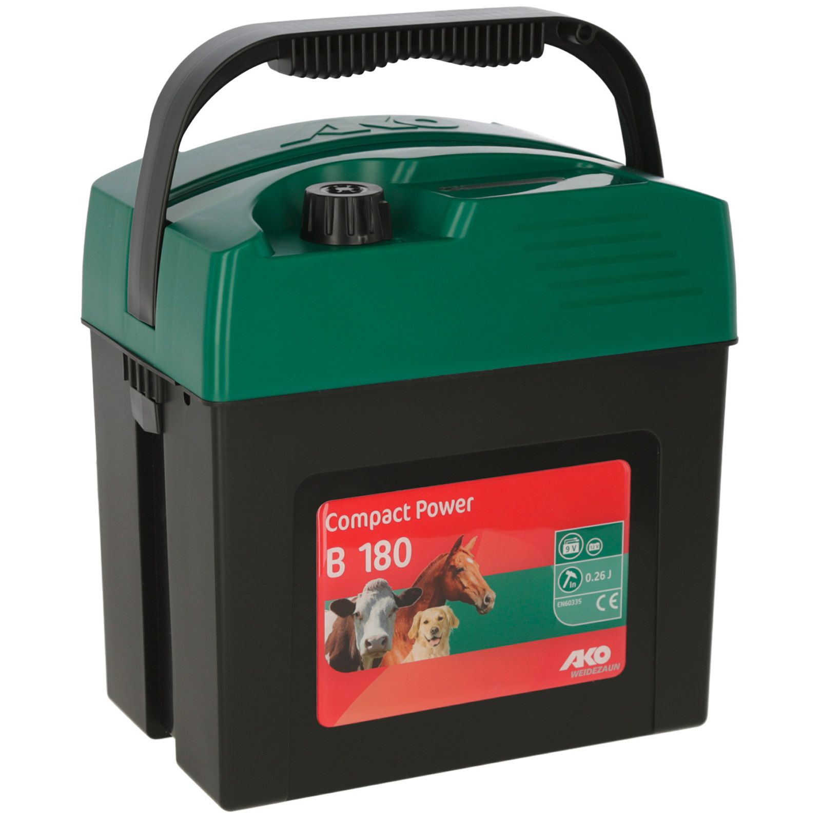 AKO Compact Power B180 generator impulsuri gard electric 9V, 0,26 Joule, verde