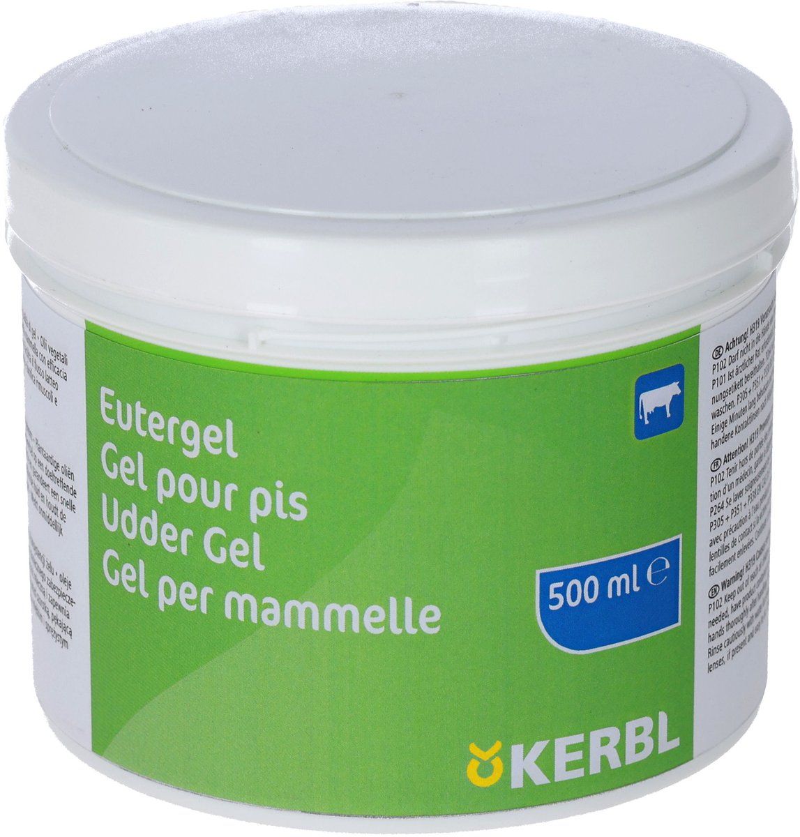 Kerbl Udder Gel Green, Care Balm with Plant Oils, 500 ml