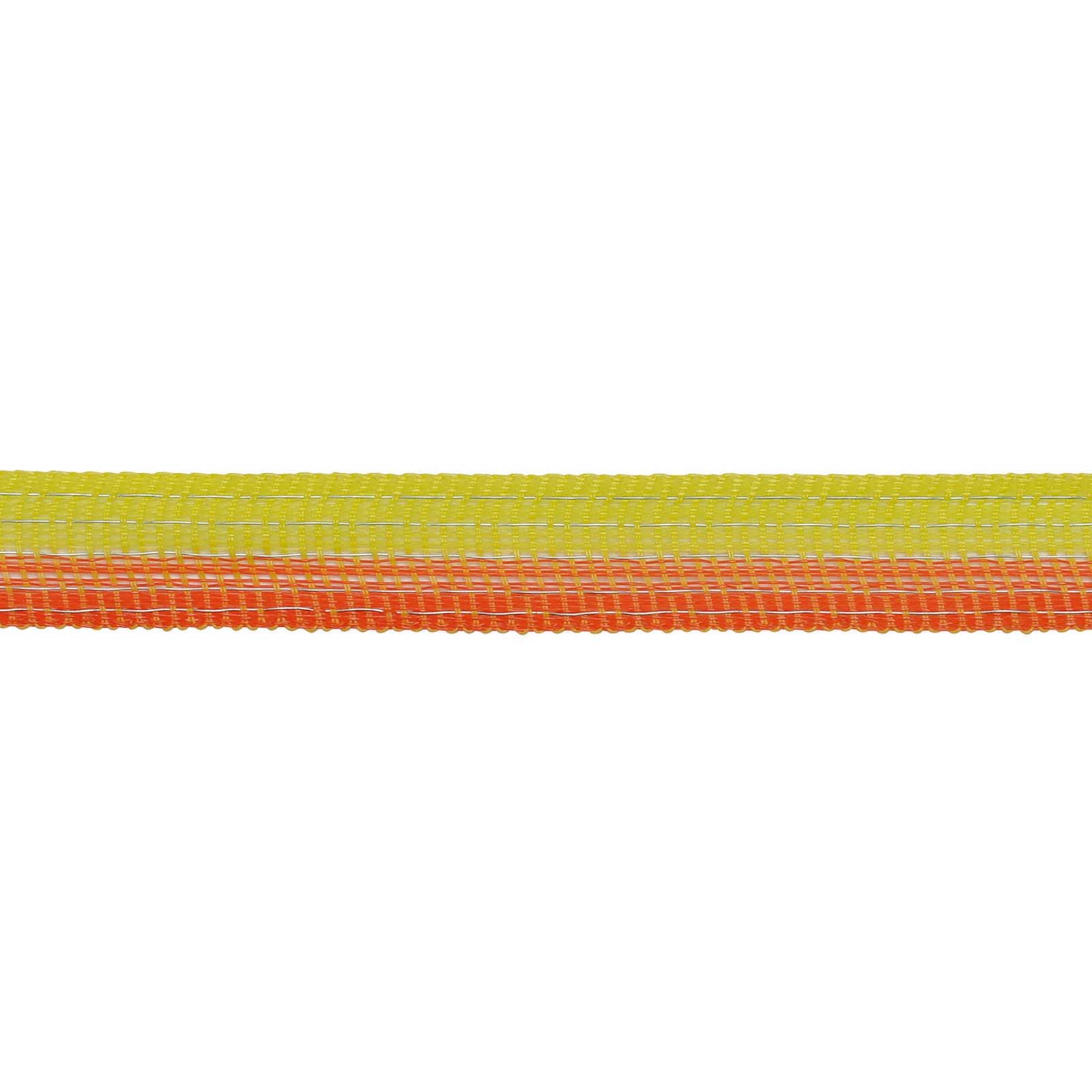 AKO Villanypásztor szalag TopLine Plus TriCOND, sárga-narancs, 200 m x 20 mm