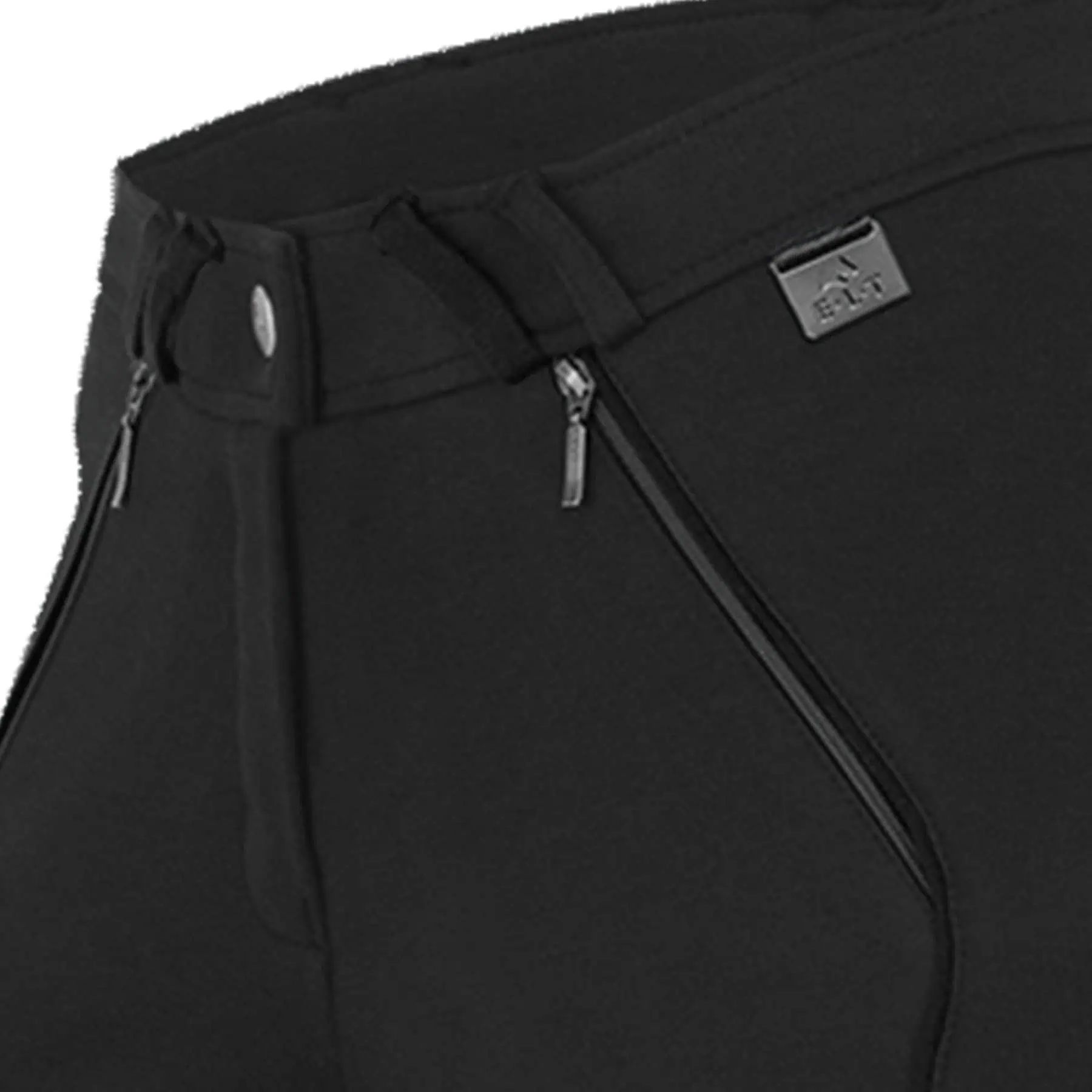 ELT Fenja Breeches, Kids Full Seat Riding Breeches with Glitter Detail, detail view, closure