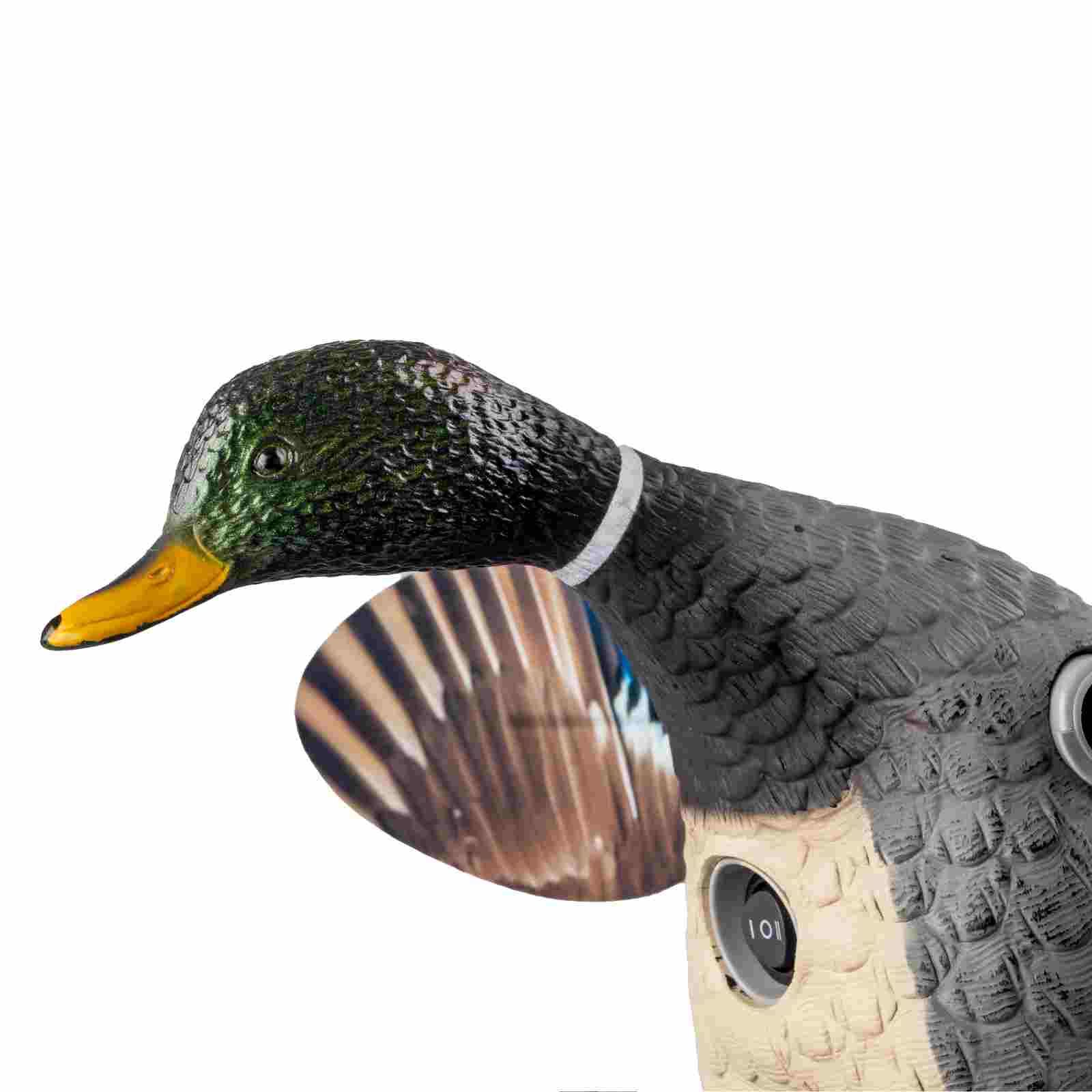 Mojo ES Floater Mallard Vogelattrappe, Detailansicht, Schalter