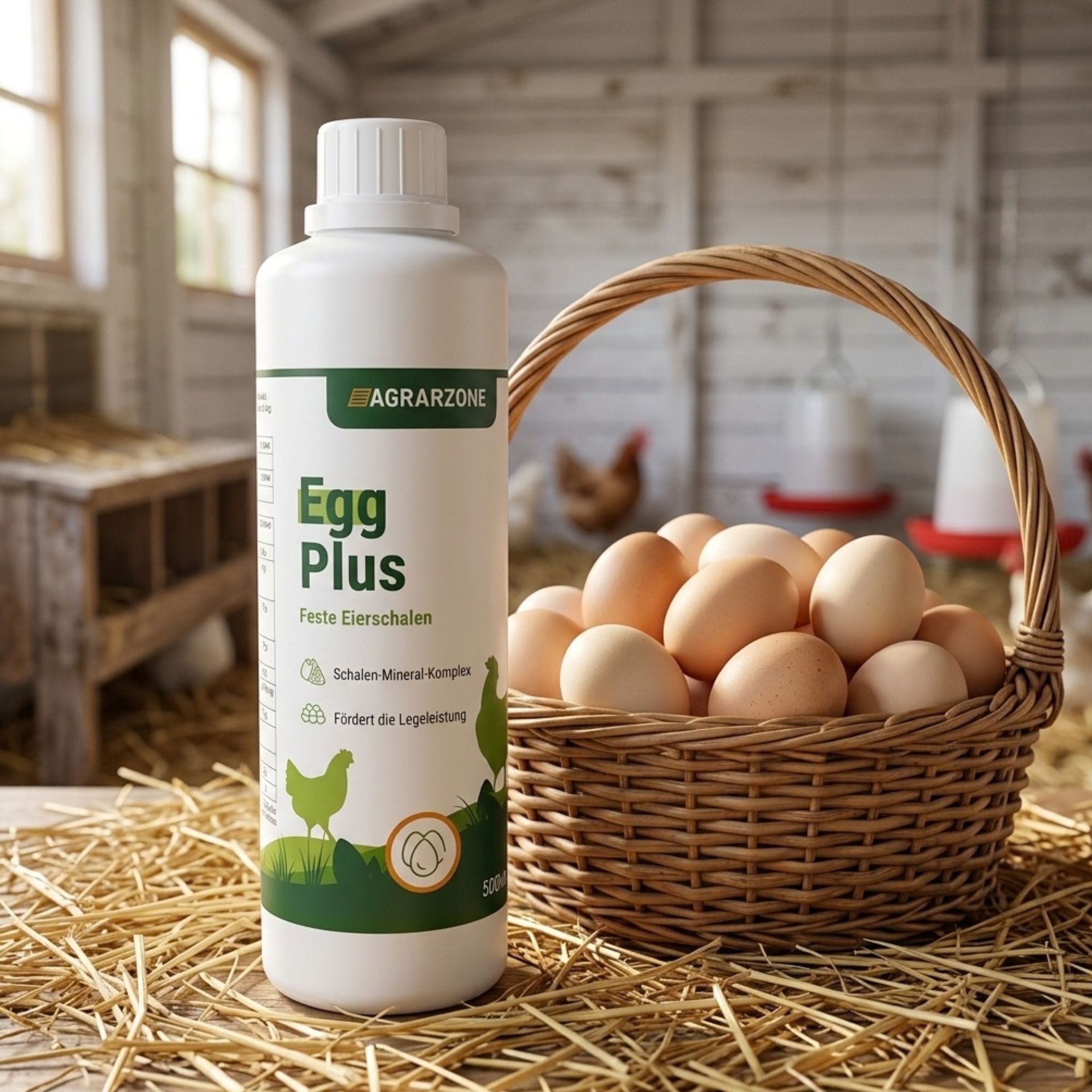 Agrarzone EggPlus kalcium kompletteringsfoder till höns, flytande, 500 ml