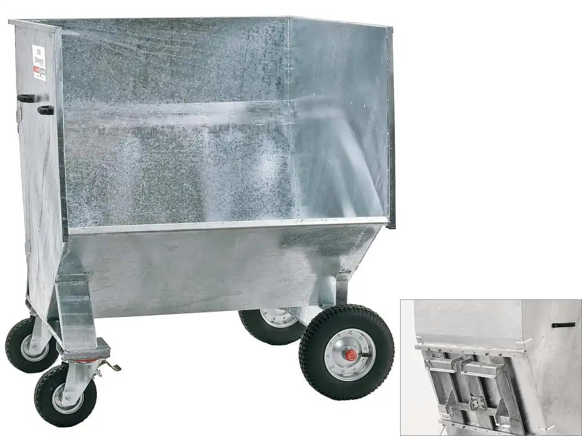 Growi Großraumkuli für Hoflader Weidemann mechanisch, Tiefe 1,3 m, Schäffer mechanisch, 1,3 m