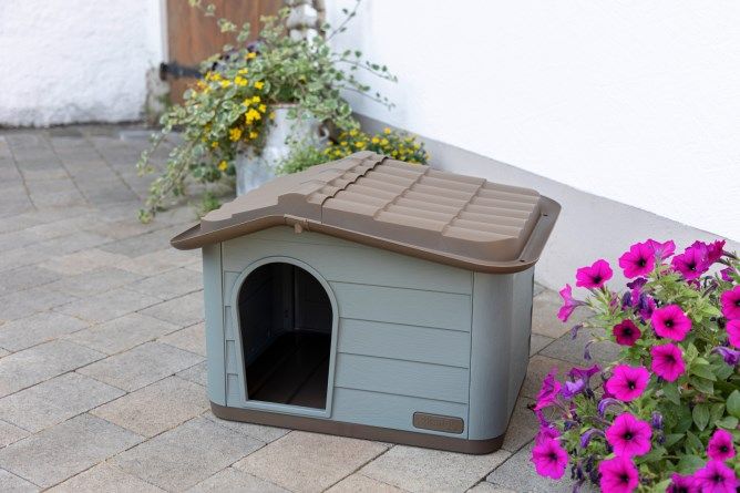 Kerbl Pet Katzenhaus Paola Eco XL, mediterrane Optik, im Einsatz