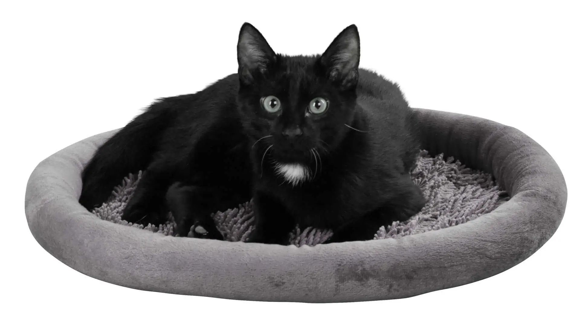 Kerbl Pet Sweety puha ágy, csúszásmentes macskafekhely, szürke/zöld