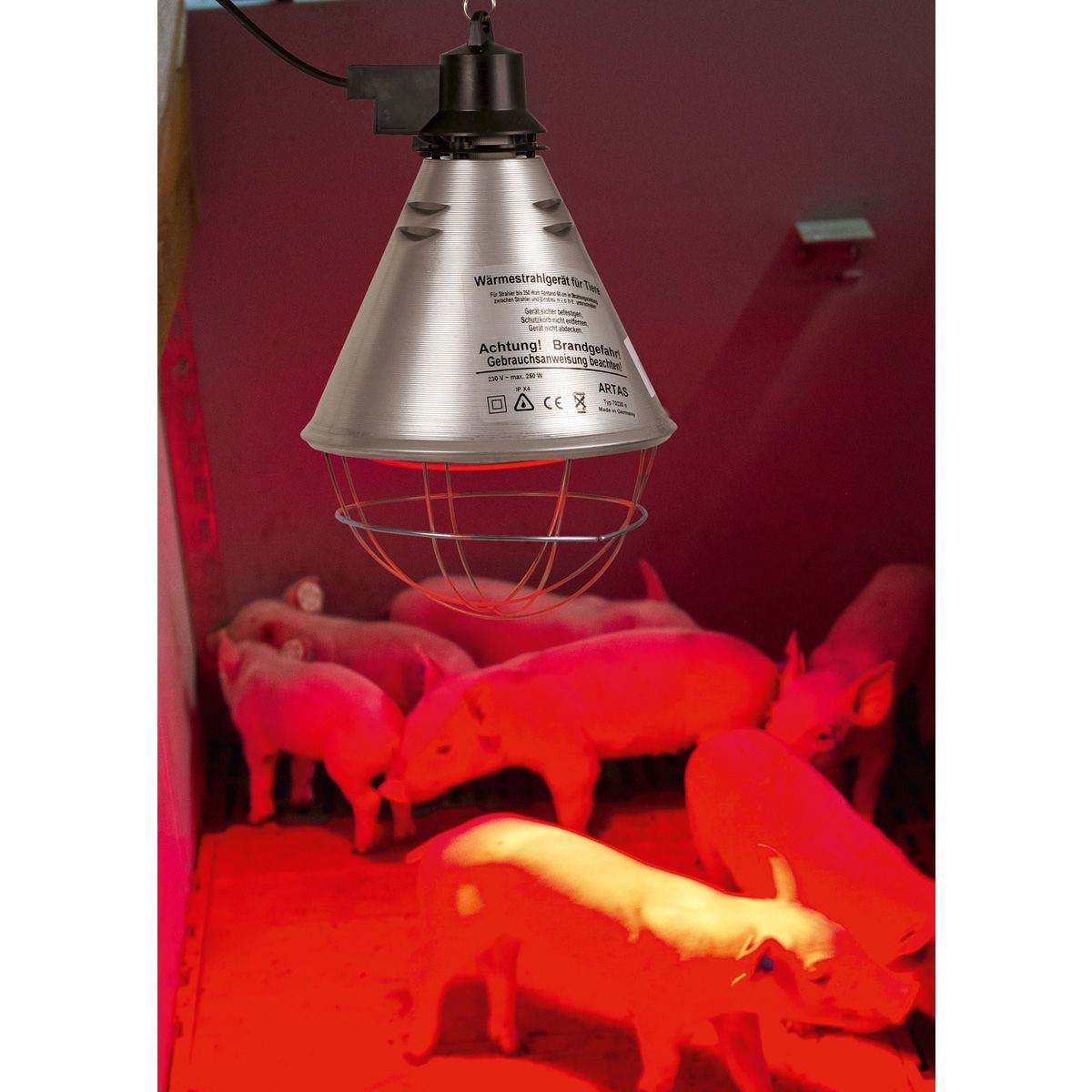 Kerbl Infrarot-Wärmestrahlgerät 150 W, Kabel 5 m, ohne Sparschalter
