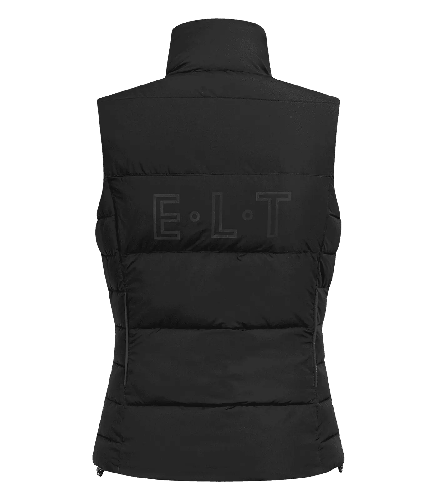 Gilet ELT Oxford invernale leggero, Gilet equitazione imbottito, nero, vista posteriore