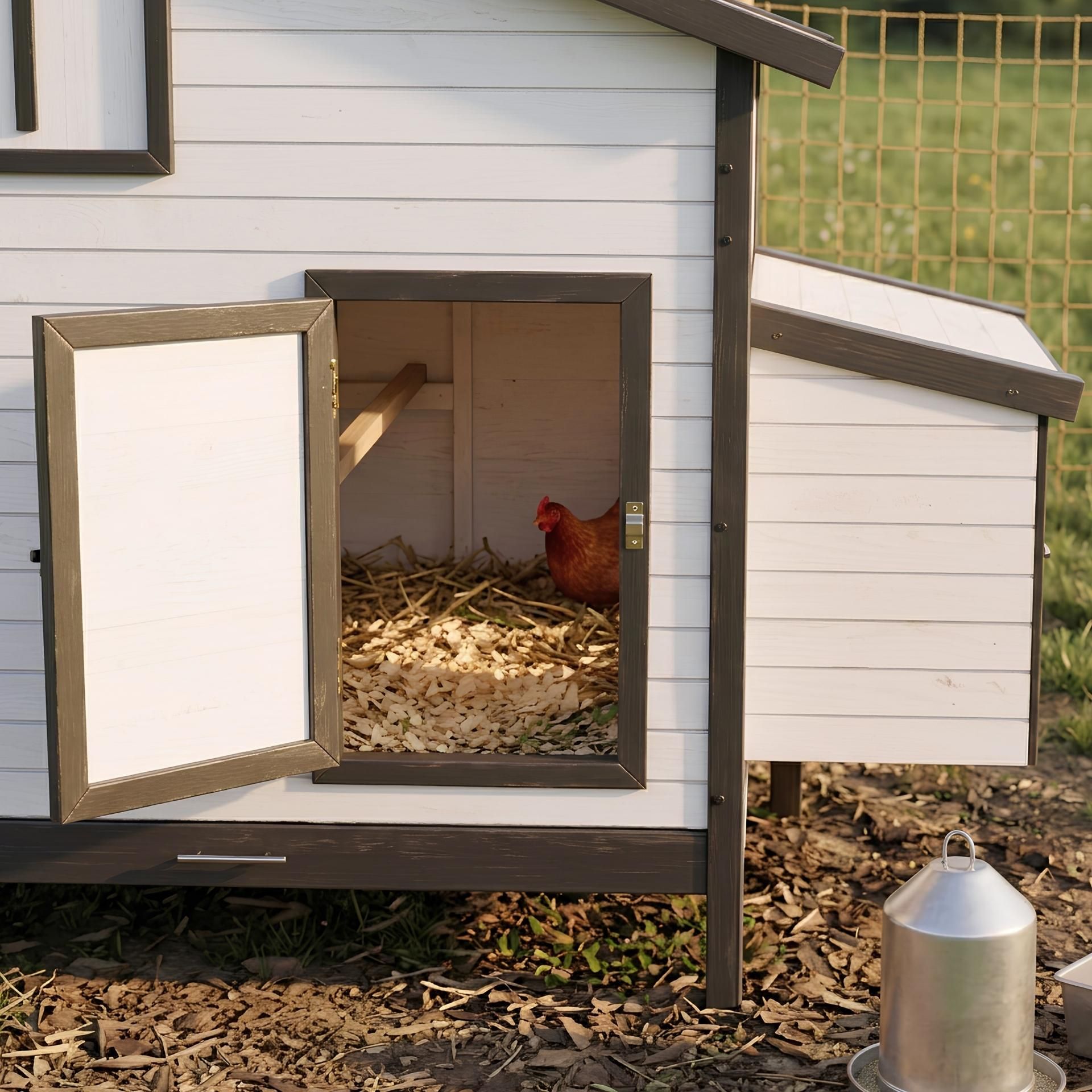 Agrarzone Pollaio Ecoflex Hen Haus con nido esterno in composite