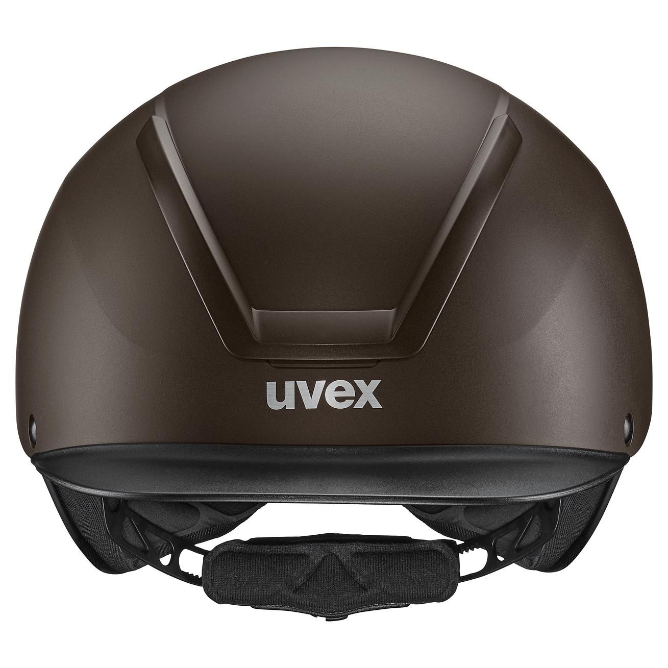 Casque d'équitation uvex ixxo active, coque hardshell, EN 1384:2023, marron mat, 53-54 cm
