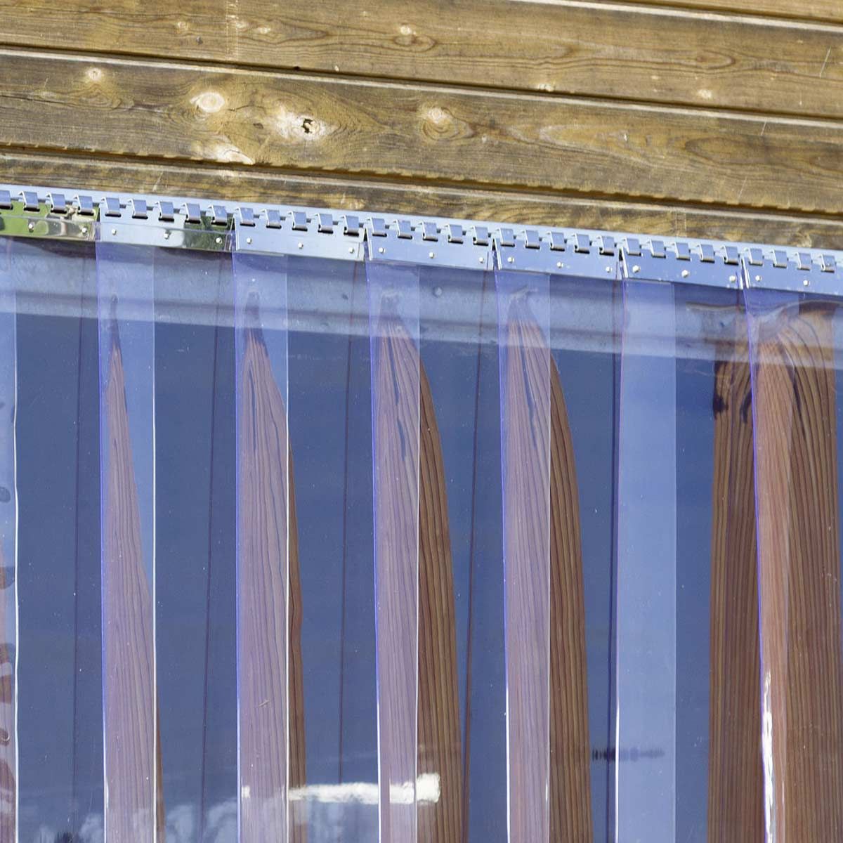 Kerbl PVC Streifenvorhang transparent, UV-stabil, hohe Lichtdurchlässigkeit