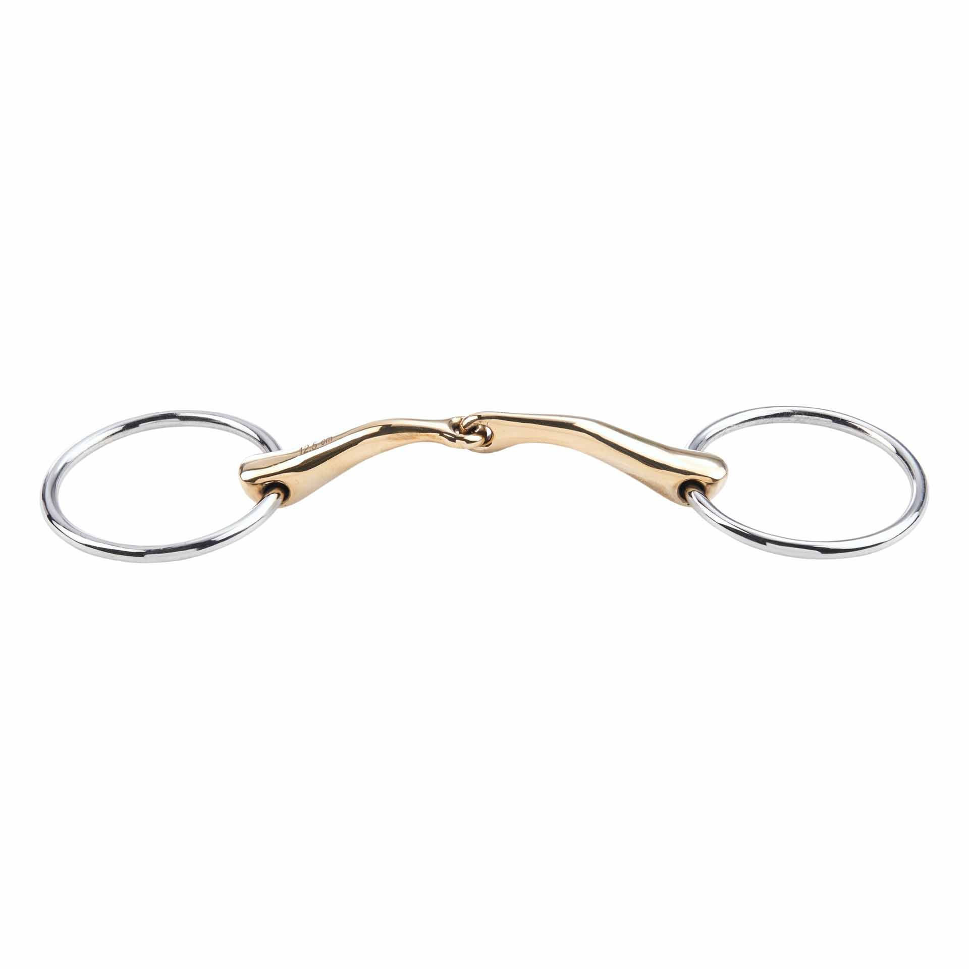 BUSSE vízi csikózabla KAUGAN-SHAPED 14 mm, egyszerűen törött, ömlesztett termék