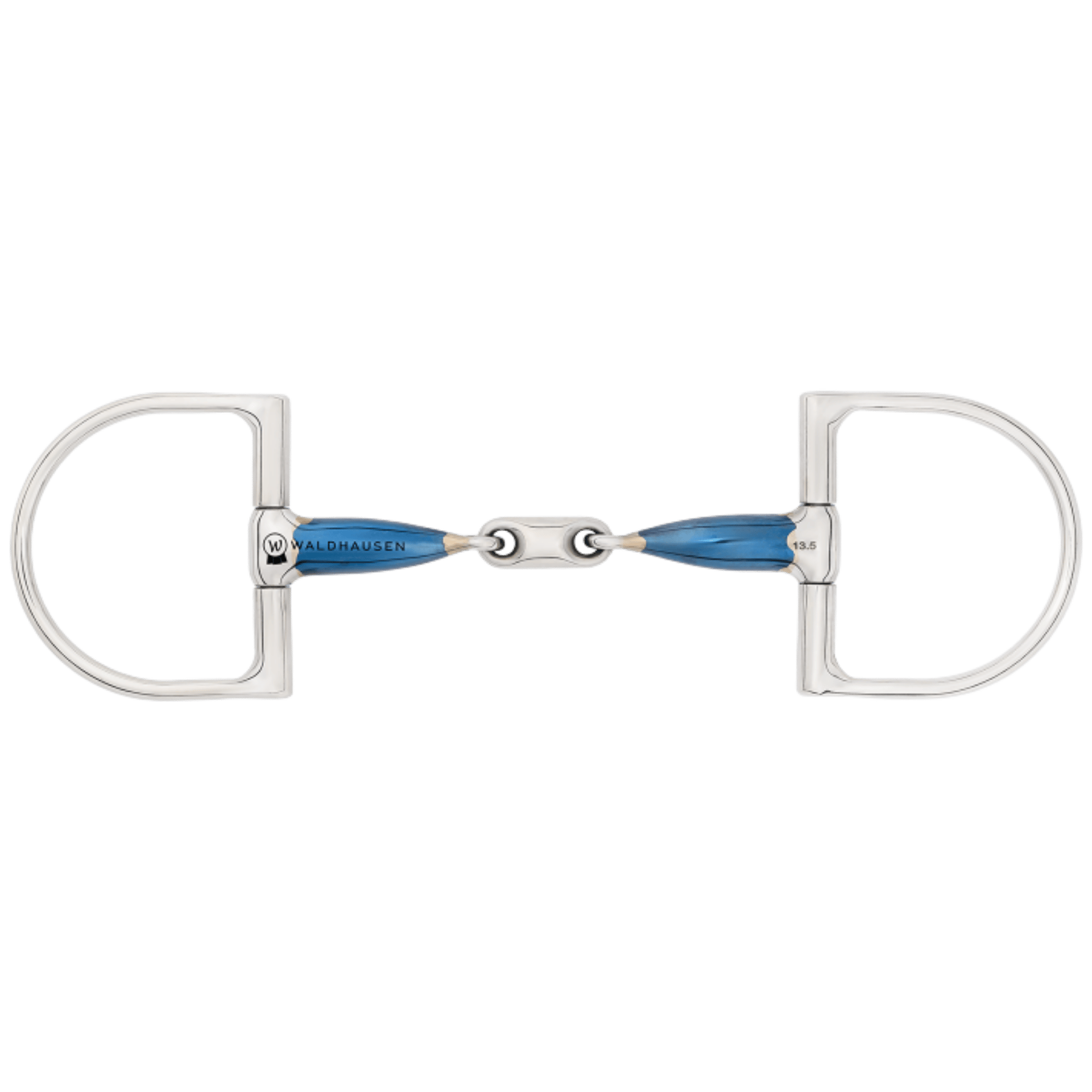 bit, bridle, snaffle, metal, blue handles