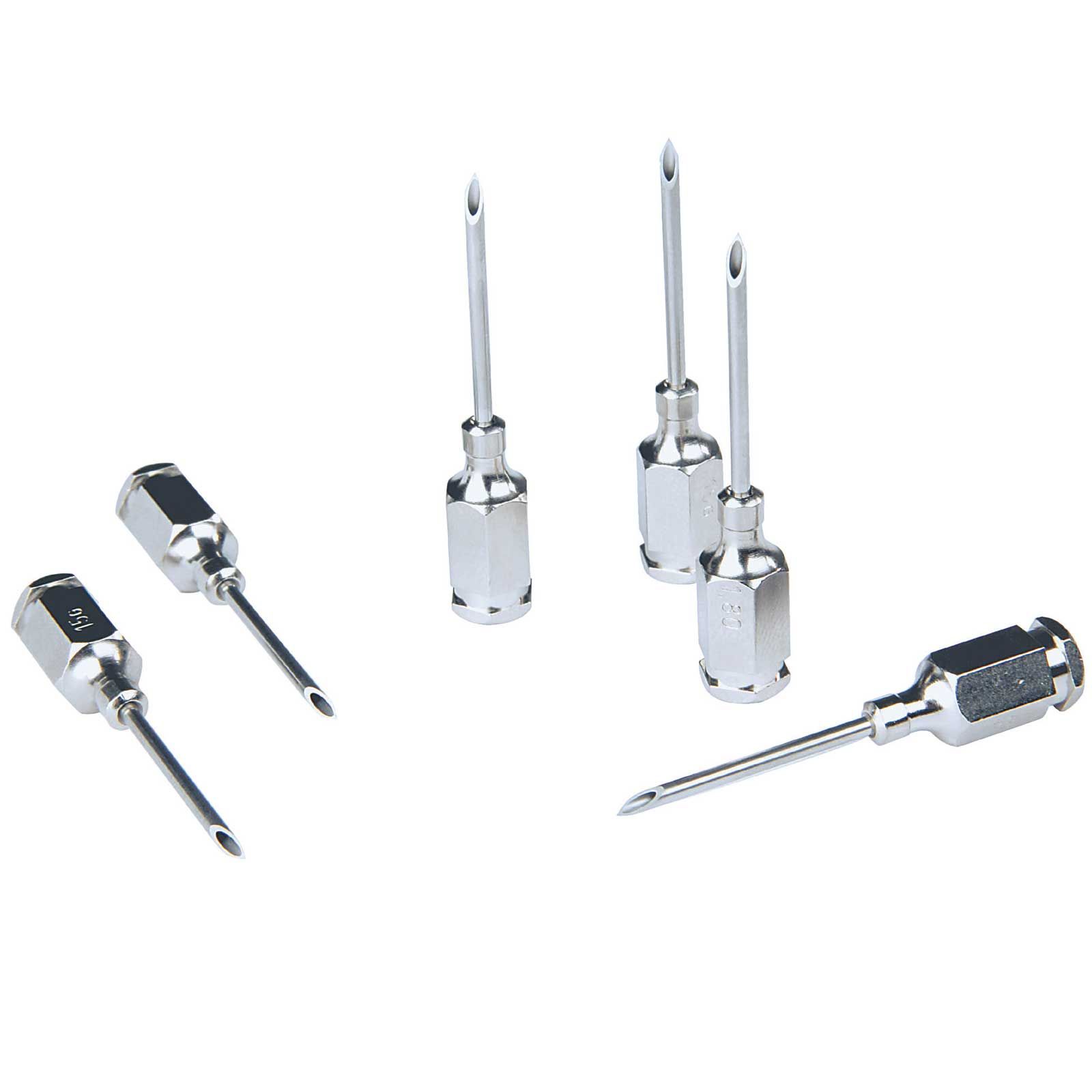 10x canules HSW Premium à embout Luer-Lock, biseau Bison, acier chrome-nickel, 1,4 mm x 35 mm