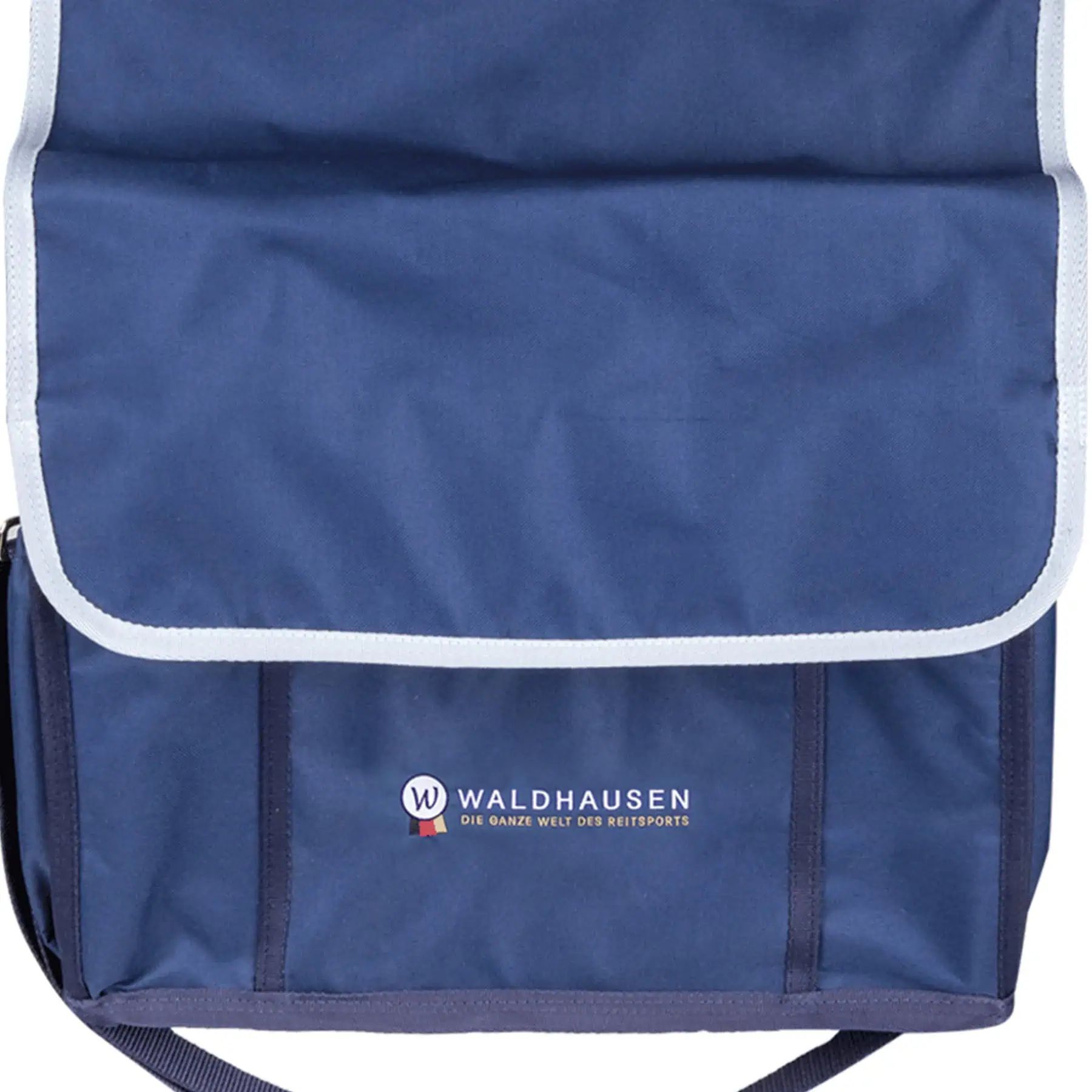 Waldhausen Borsa per box piccola, blu navy, Ordine nella scuderia, dettaglio, logo