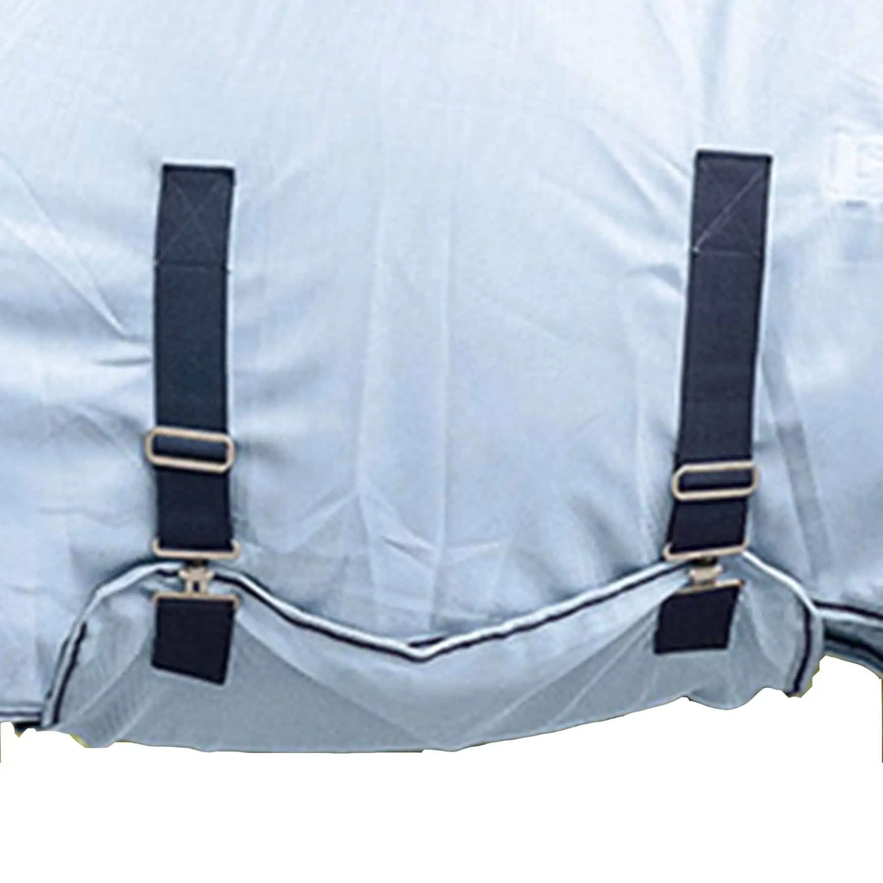 Couverture anti-mouches Waldhausen PROTECT avec sangle ventrale, 155 cm, bleu clair/bleu nuit